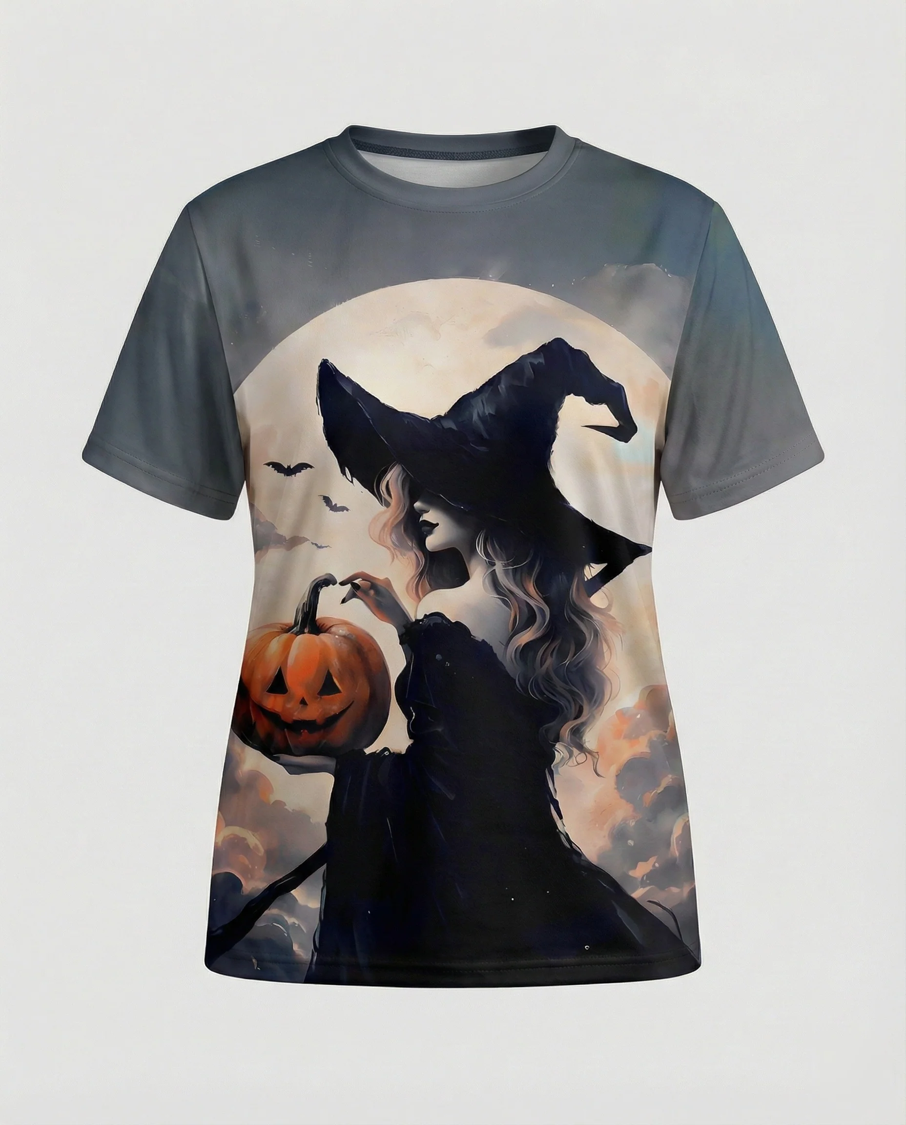 Kurzarmshirt Totenkopf Print Damen - Image 18