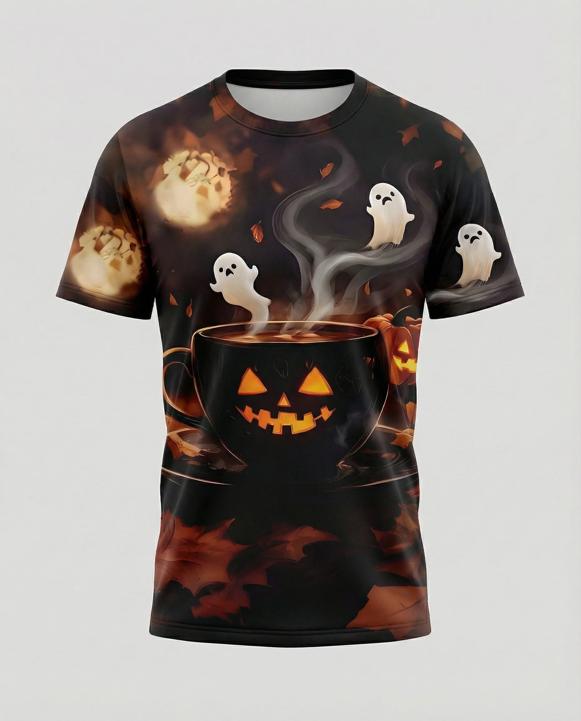 Kurzarmshirt Totenkopf Print Damen - Image 39
