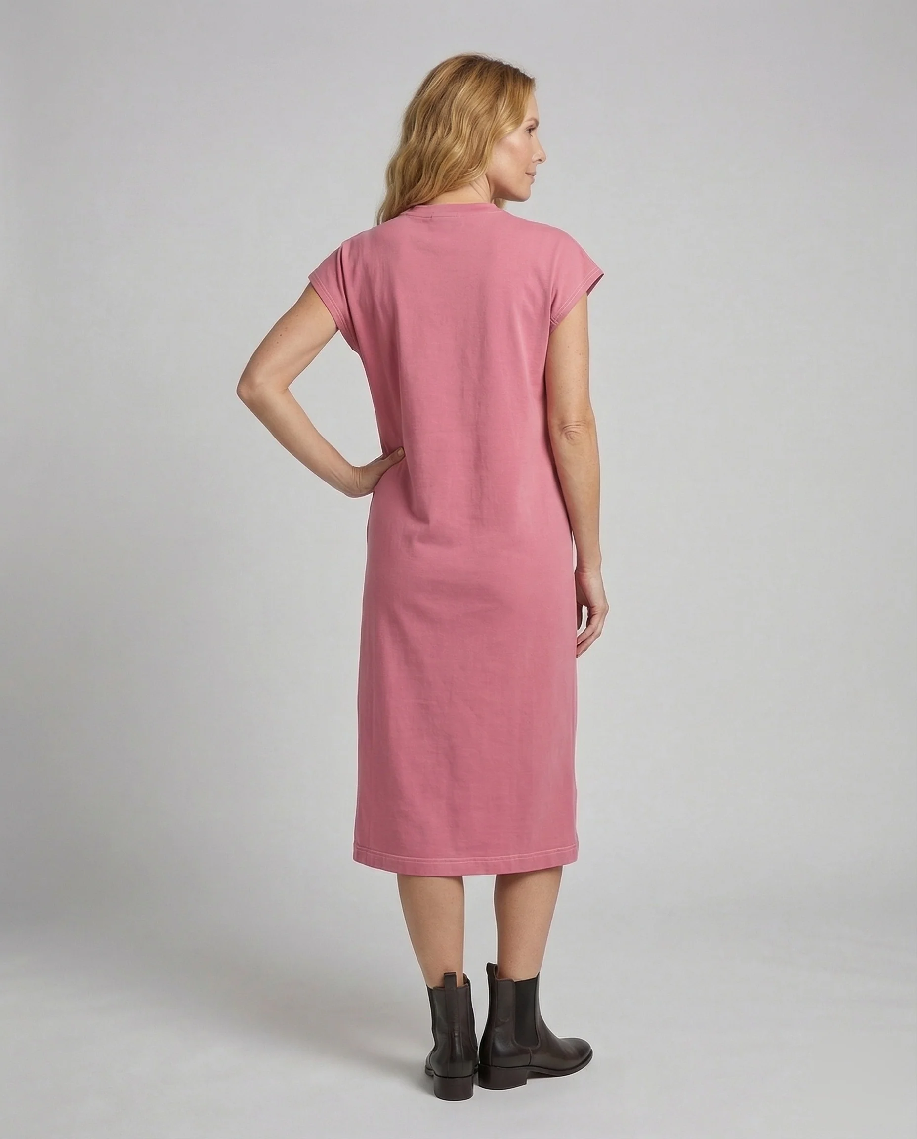 Damen T Shirt Kleid Stickerei - Image 4