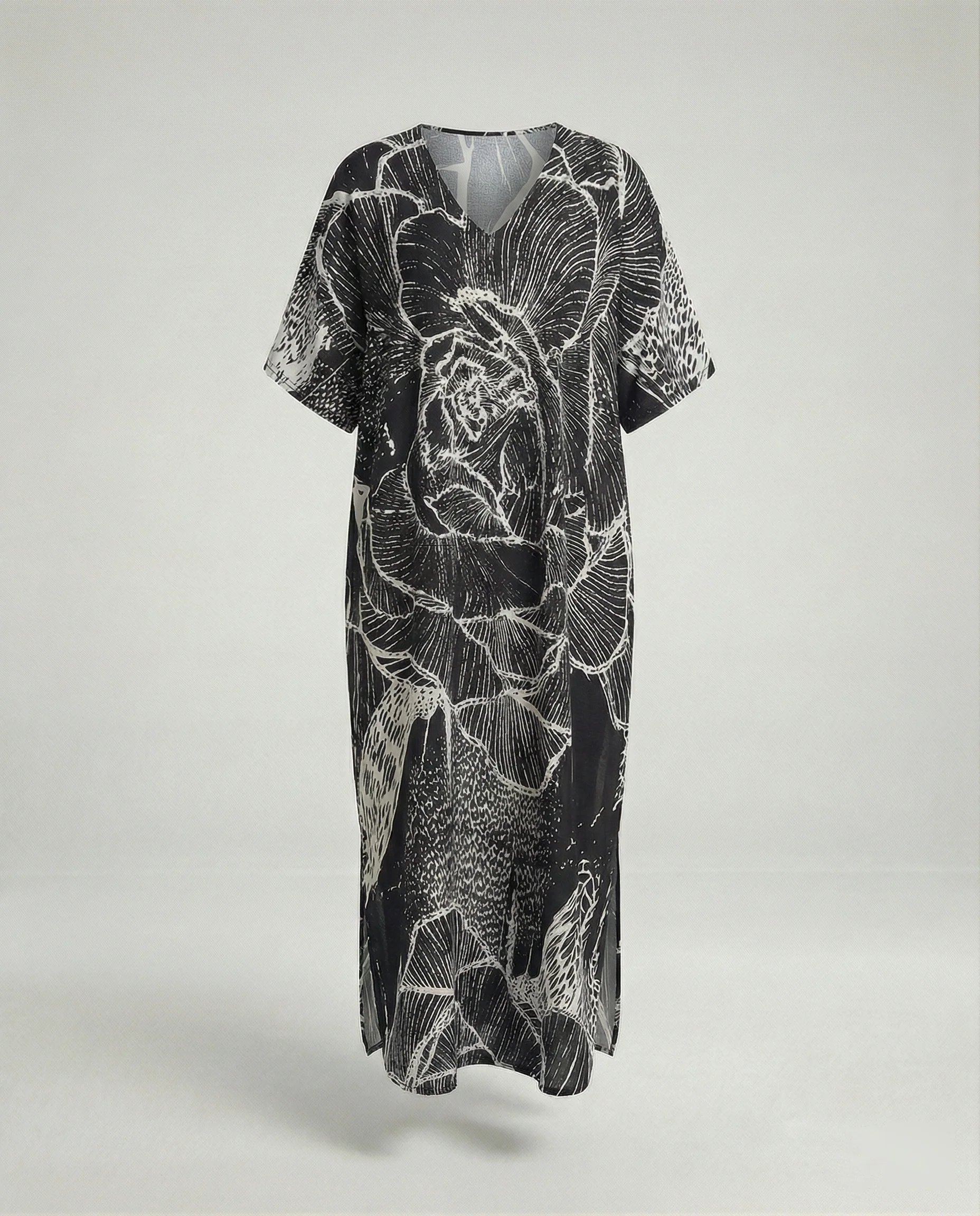 Damen Strandkleid Kimono mit Gürtel - Image 2