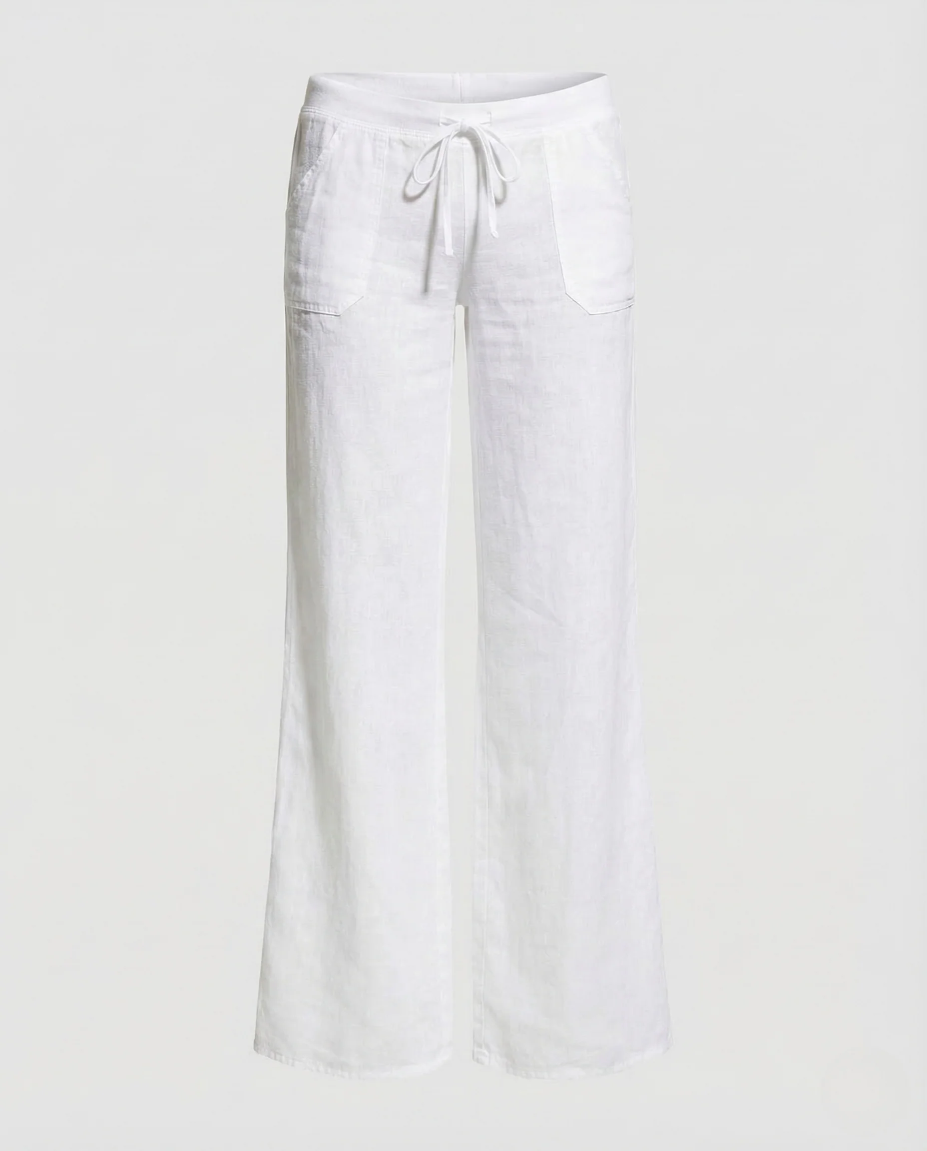 Damen Leinenhose Weit Tunnelzug - Image 5