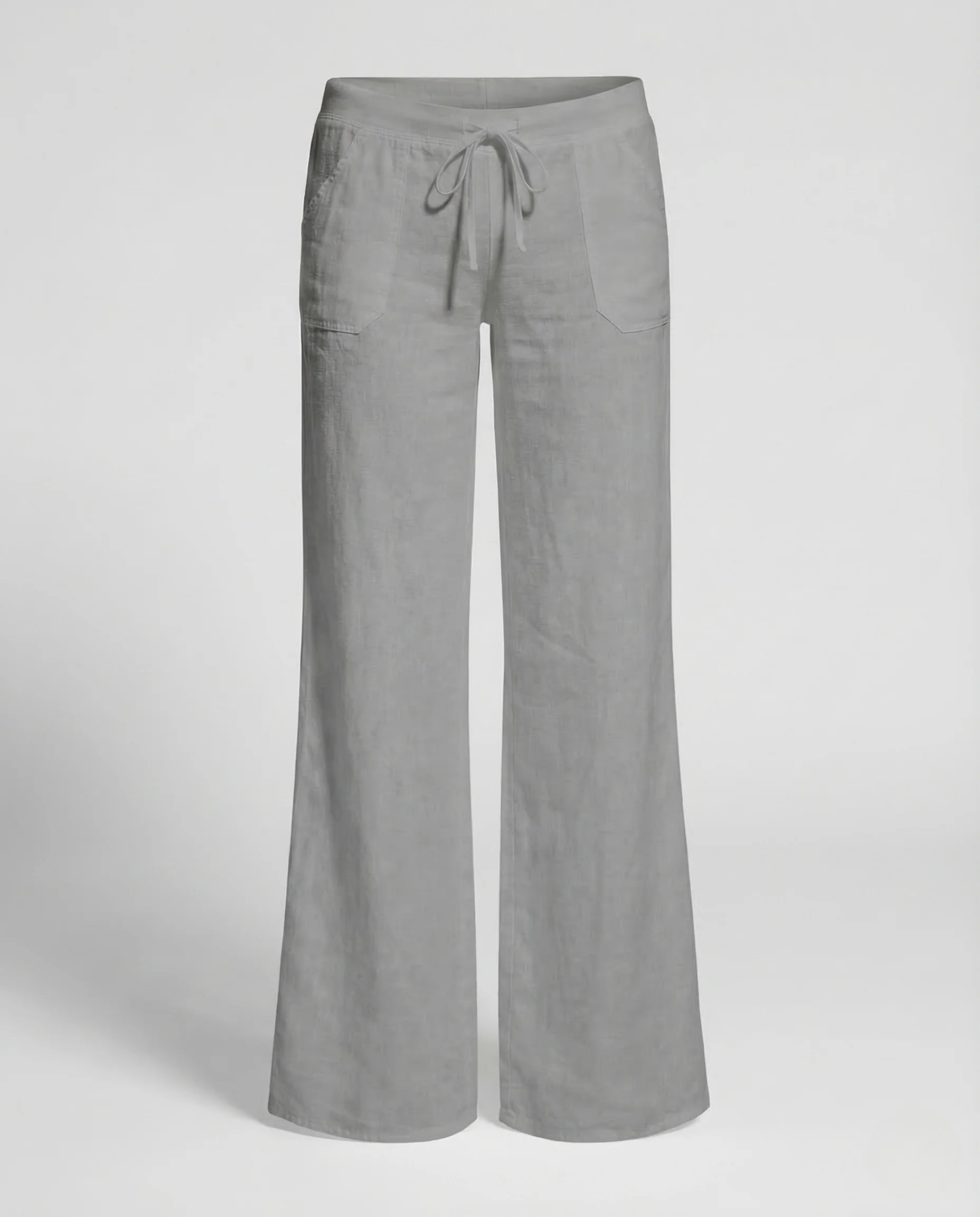 Damen Leinenhose Weit Tunnelzug - Image 8