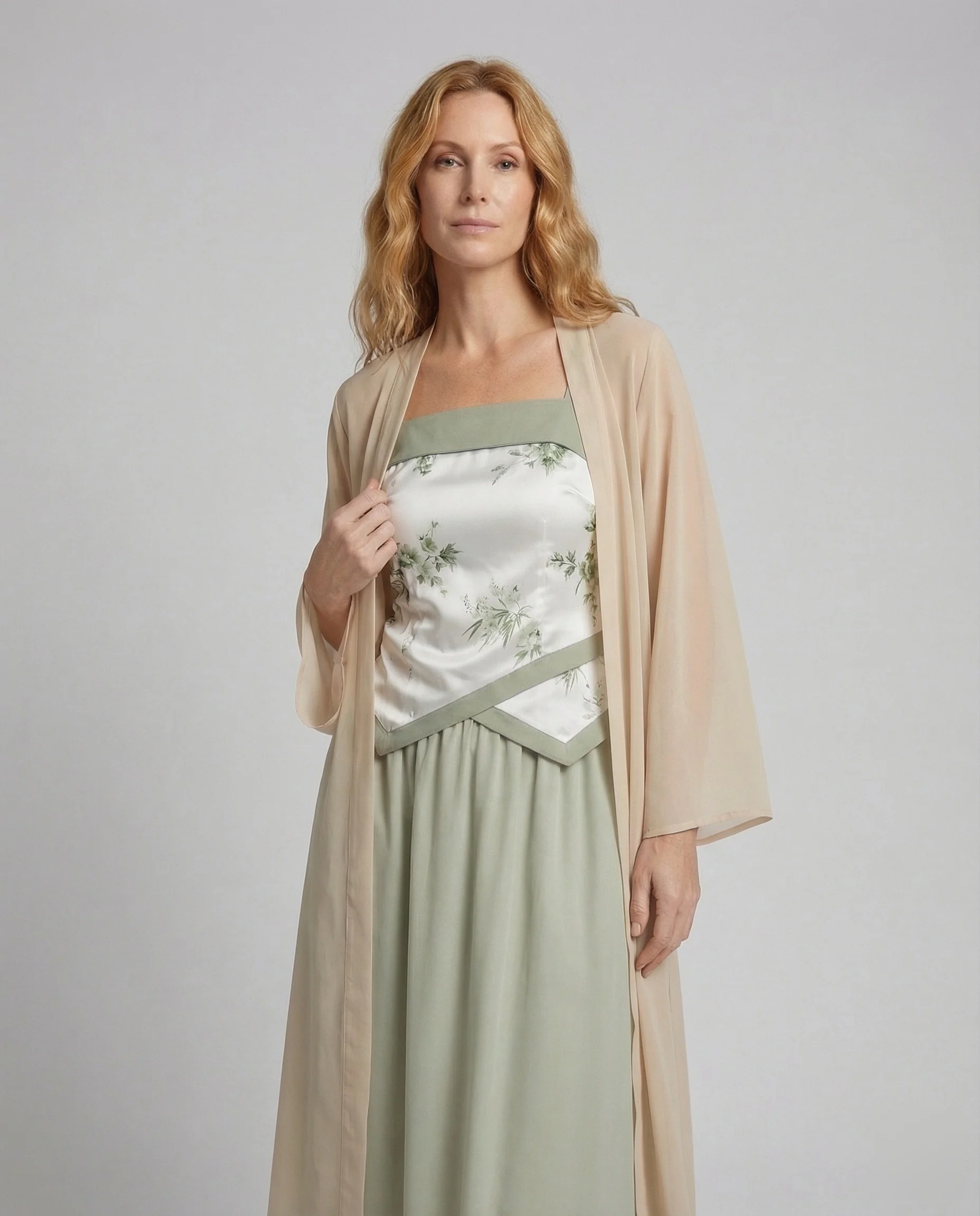 Damen Chiffon Kimono Cardigan - Image 2