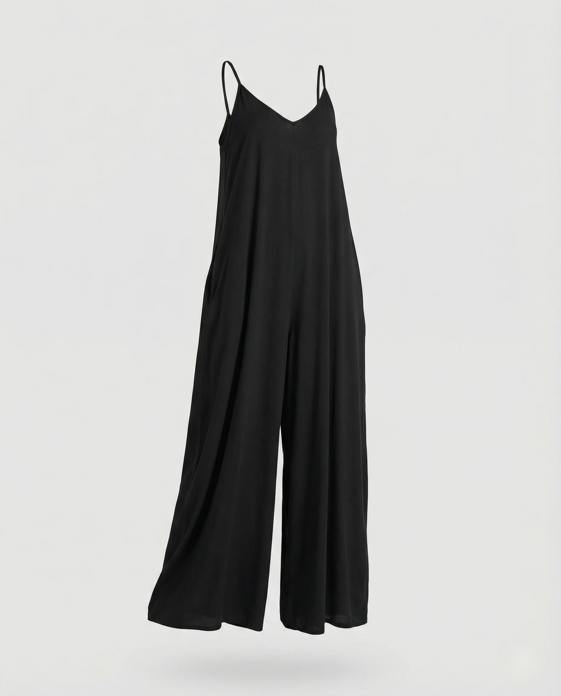 Damen Maxi-Overall mit Spaghettiträgern und Taschen - Image 4