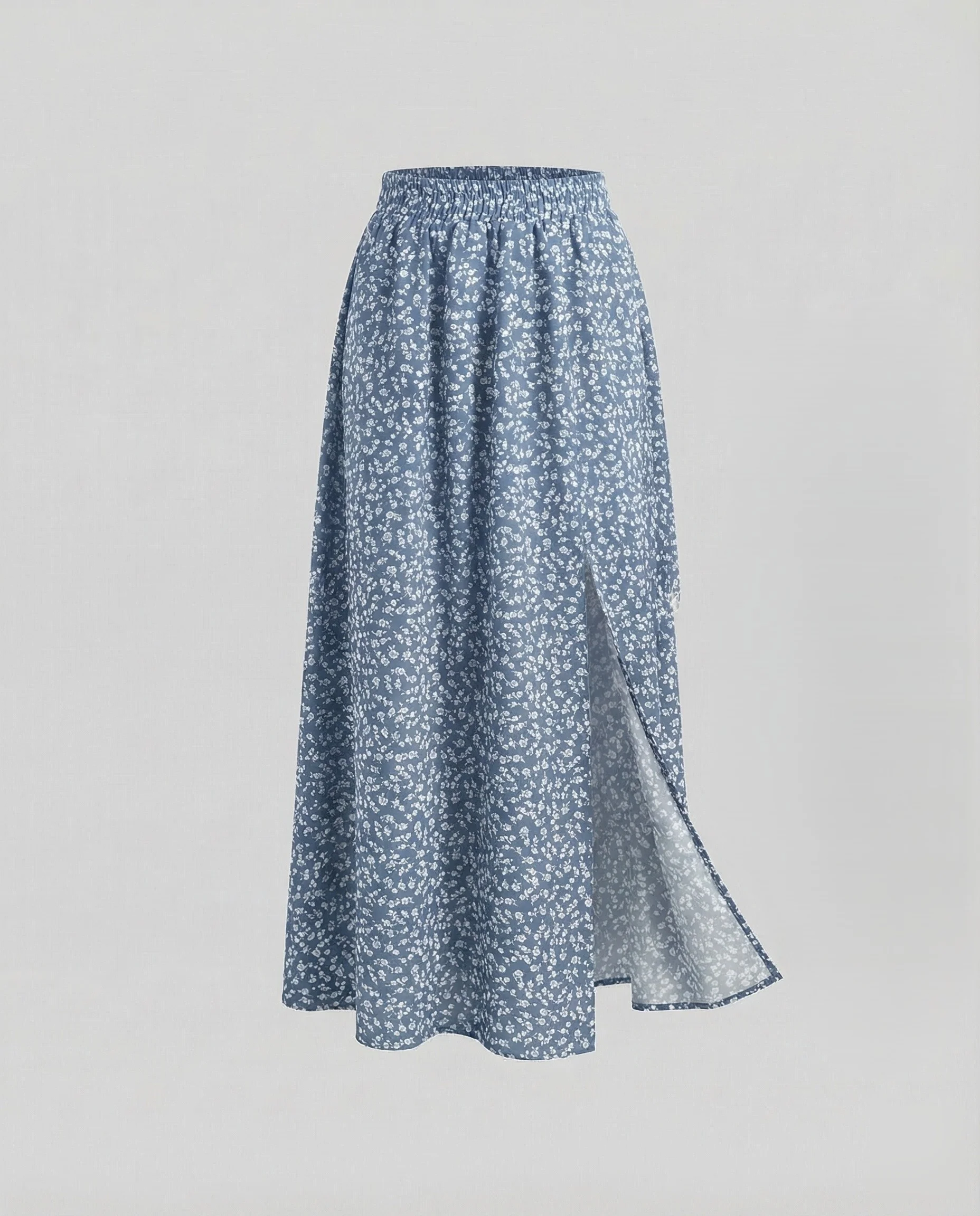 Maxirock Damen Blumenprint Schlitz - Image 6