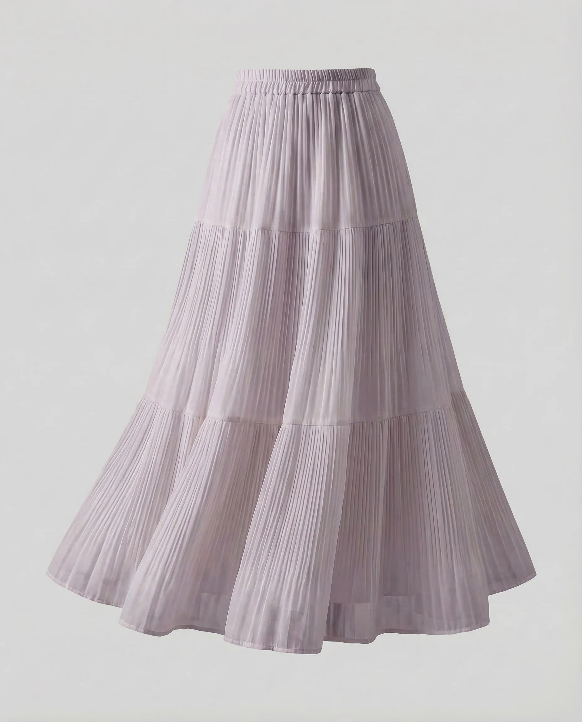 Damen Plisseerock Maxi Stufen - Image 6