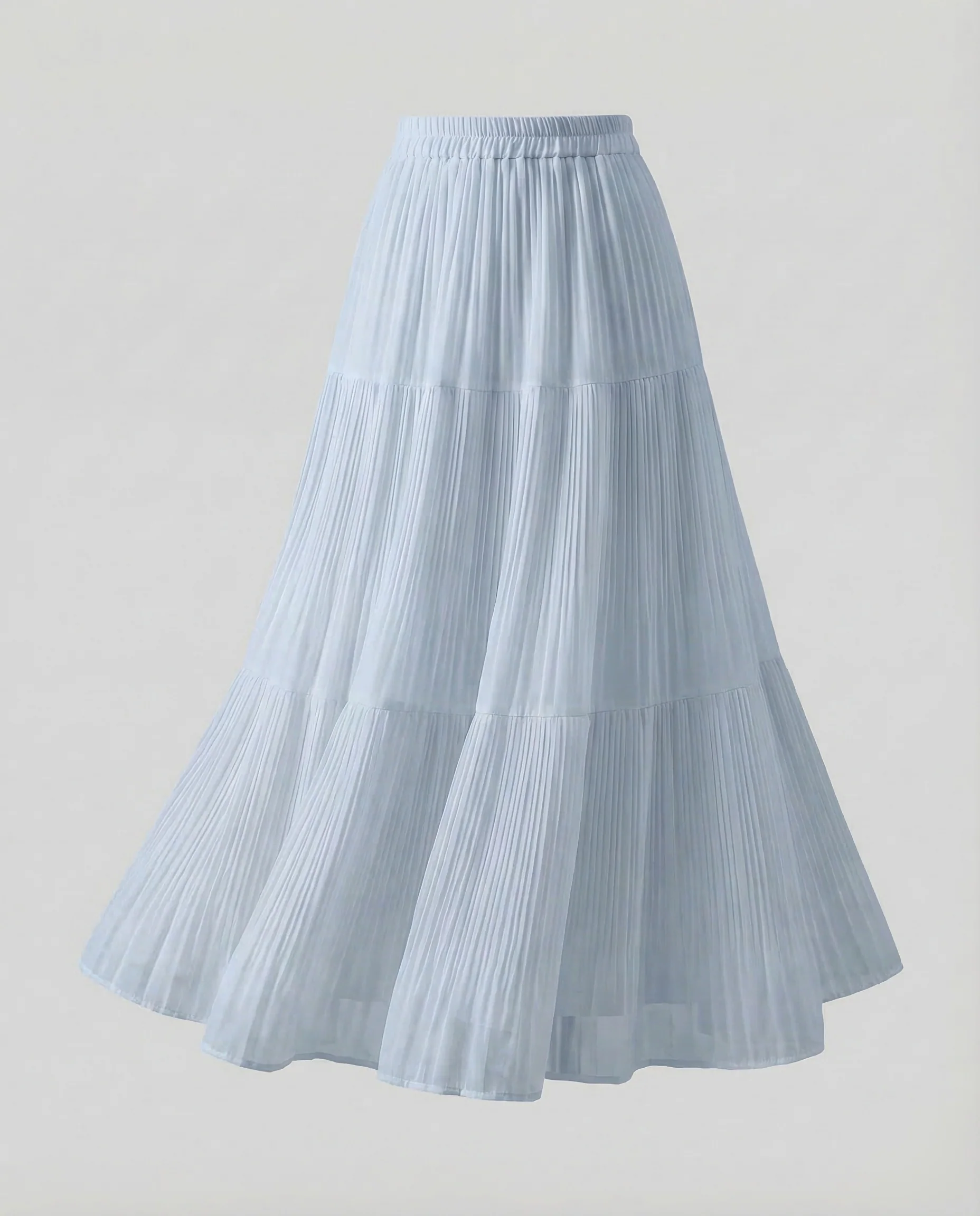 Damen Plisseerock Maxi Stufen - Image 7