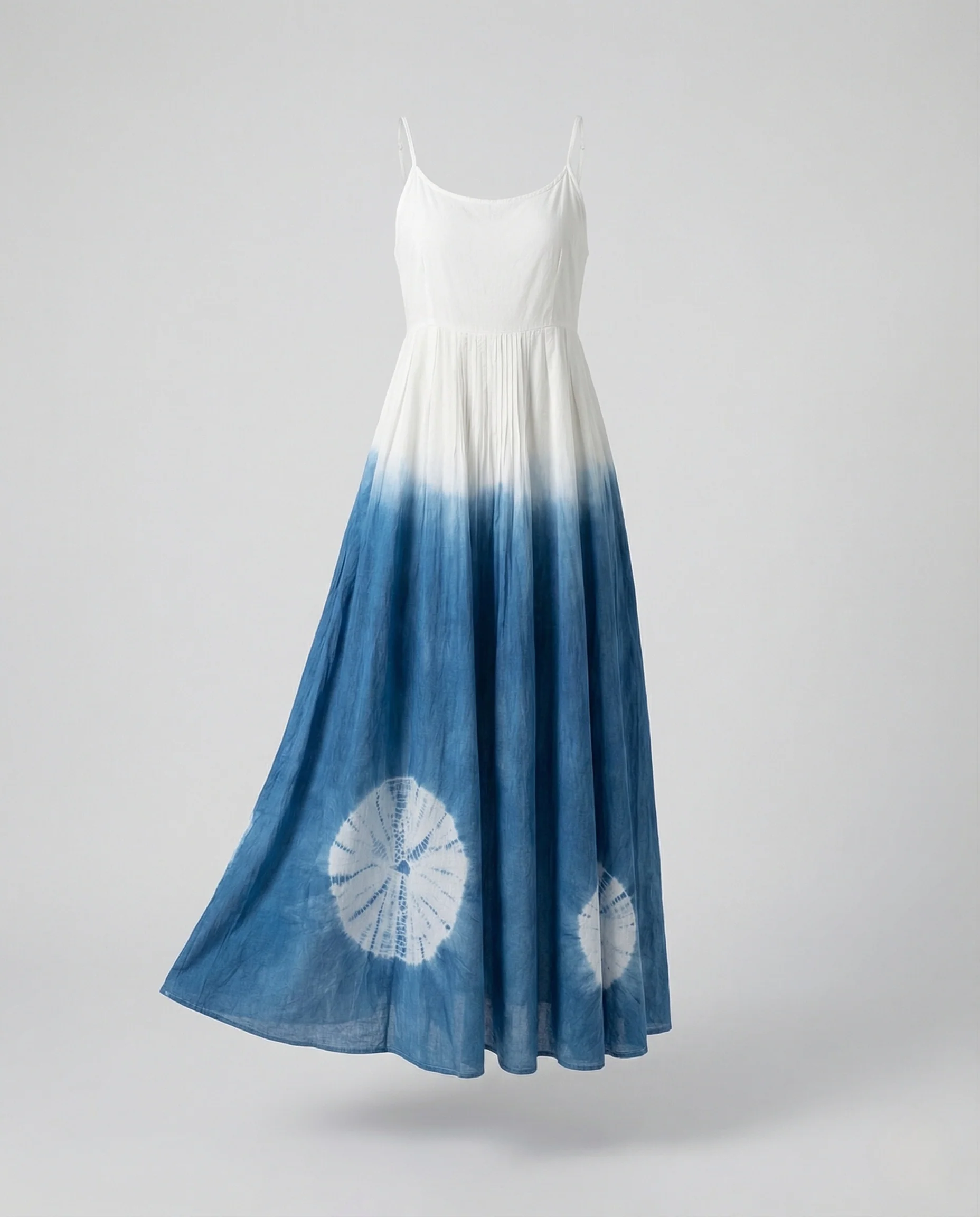 Damen Batik Maxikleid mit Empire Taille - Image 5