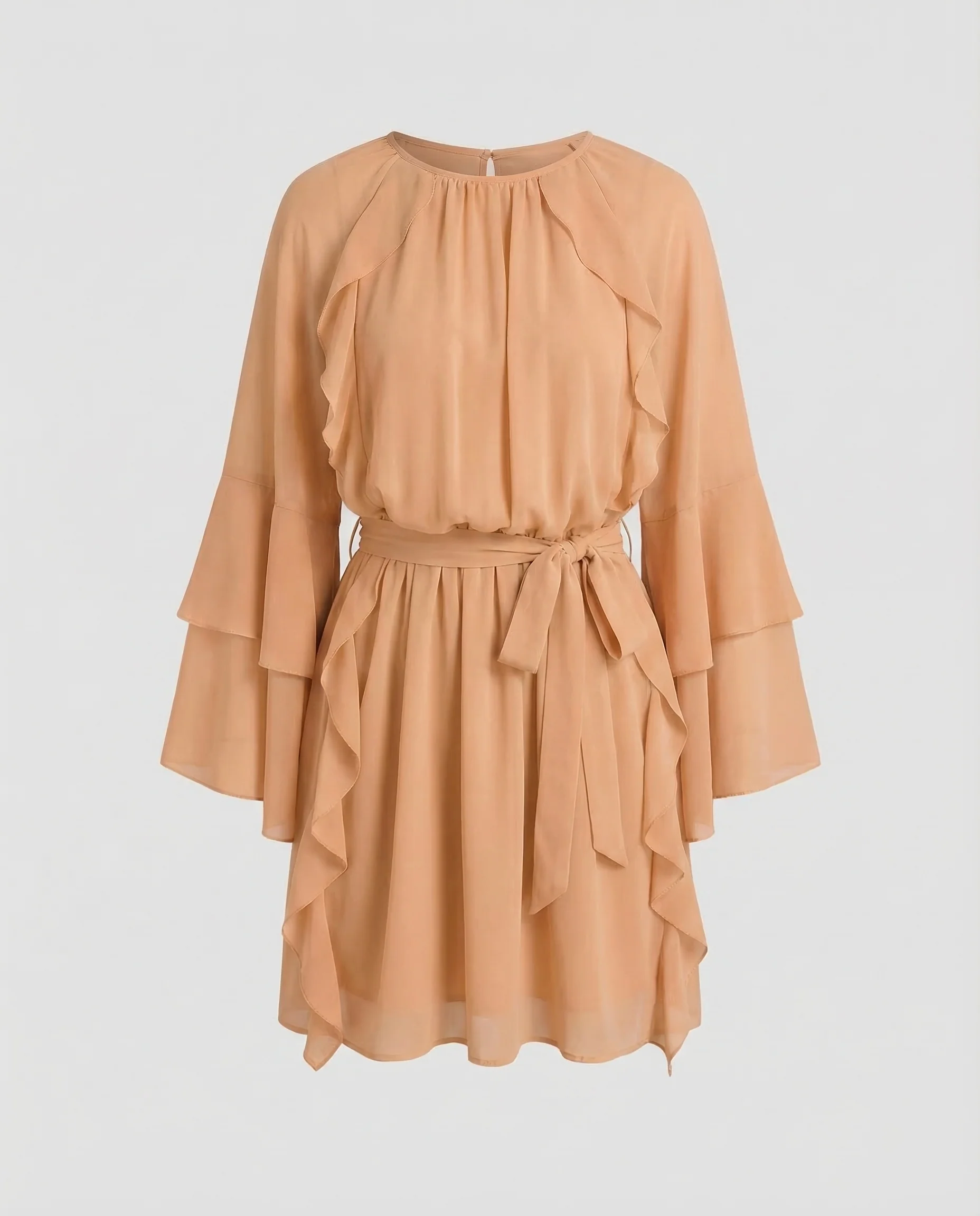 Boho Freizeitkleid Damen Minikleid - Image 6