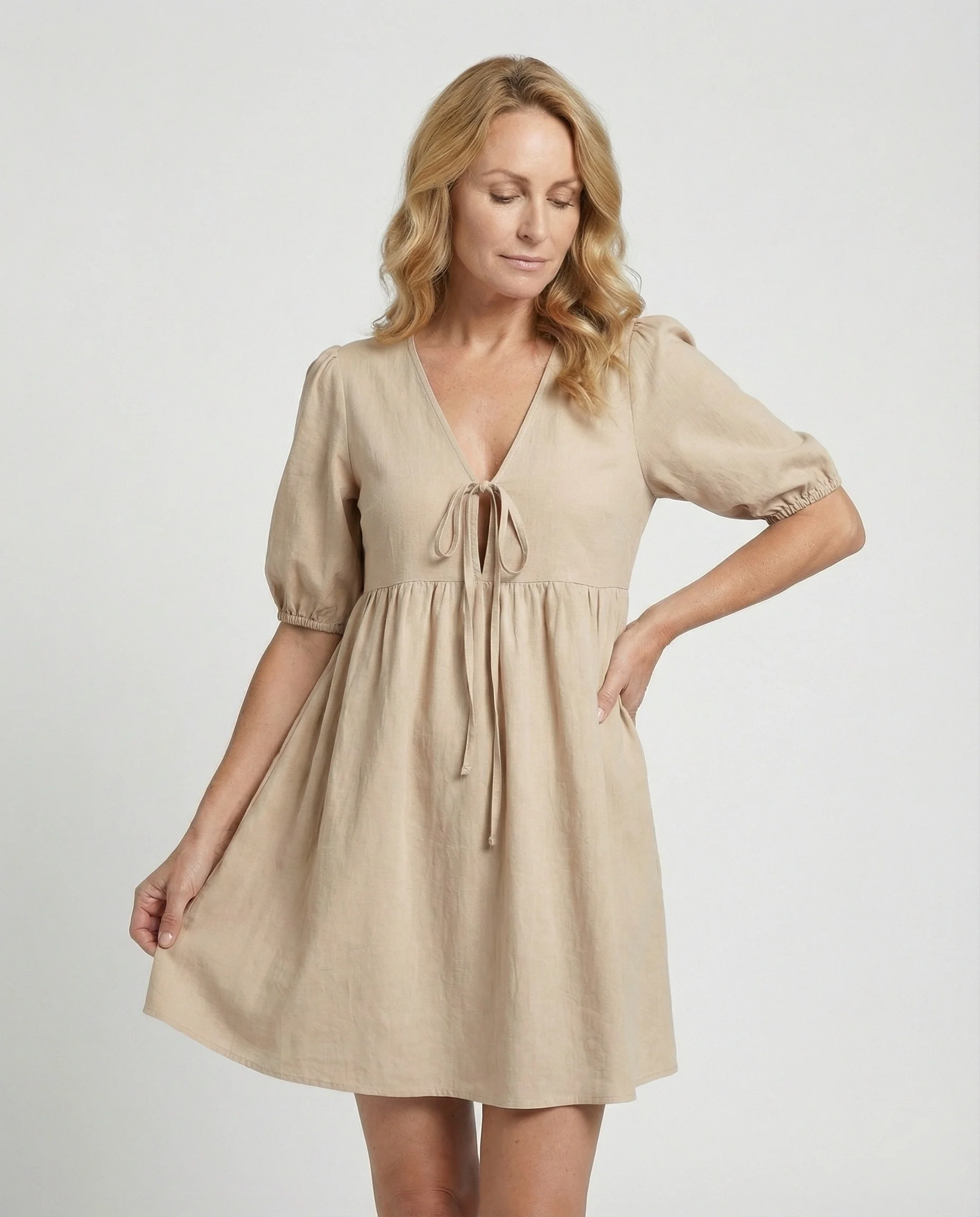 Damen Freizeitkleid Empire kurz - Image 11