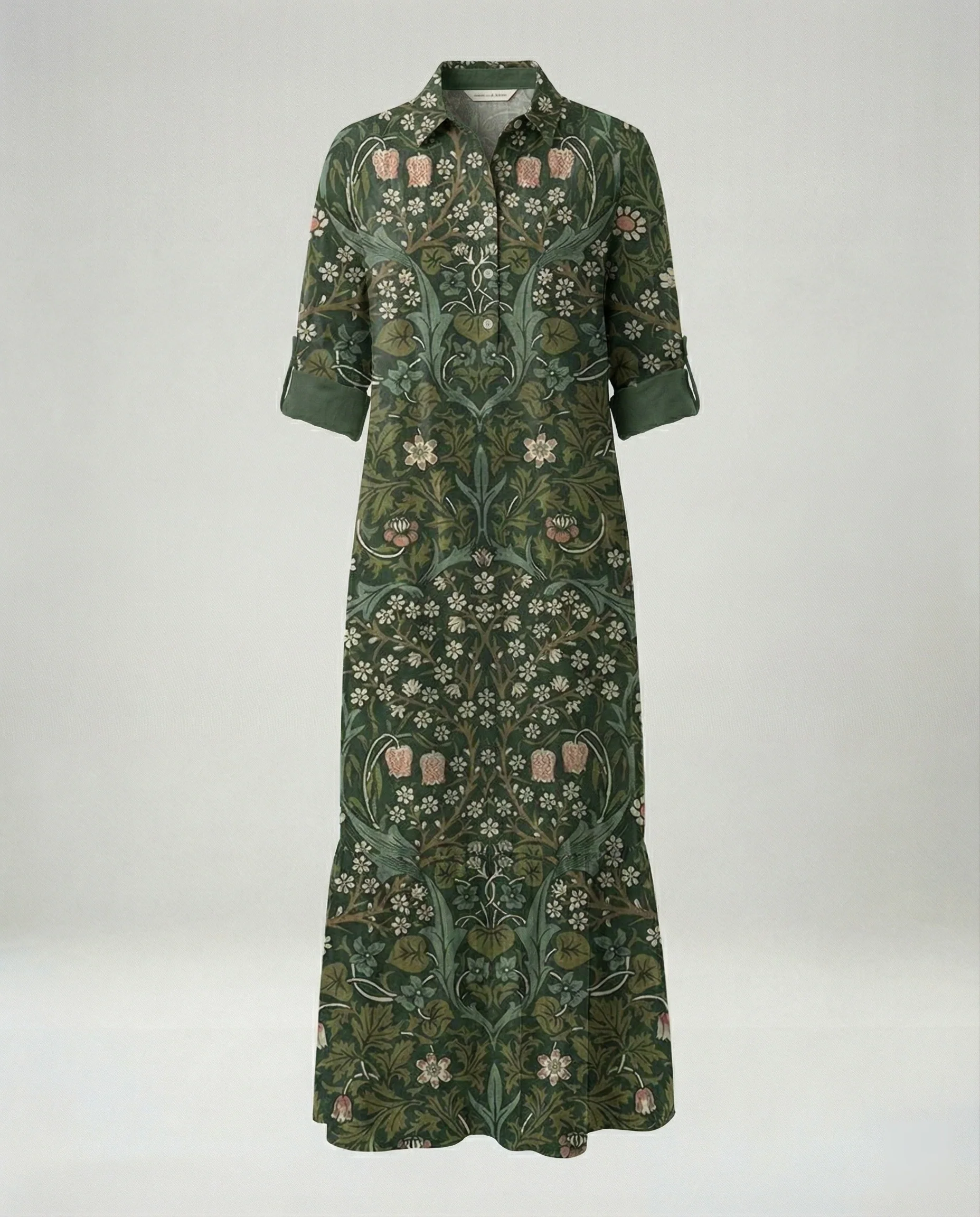 Damen Hemdblusenkleid mit Volant - Image 12