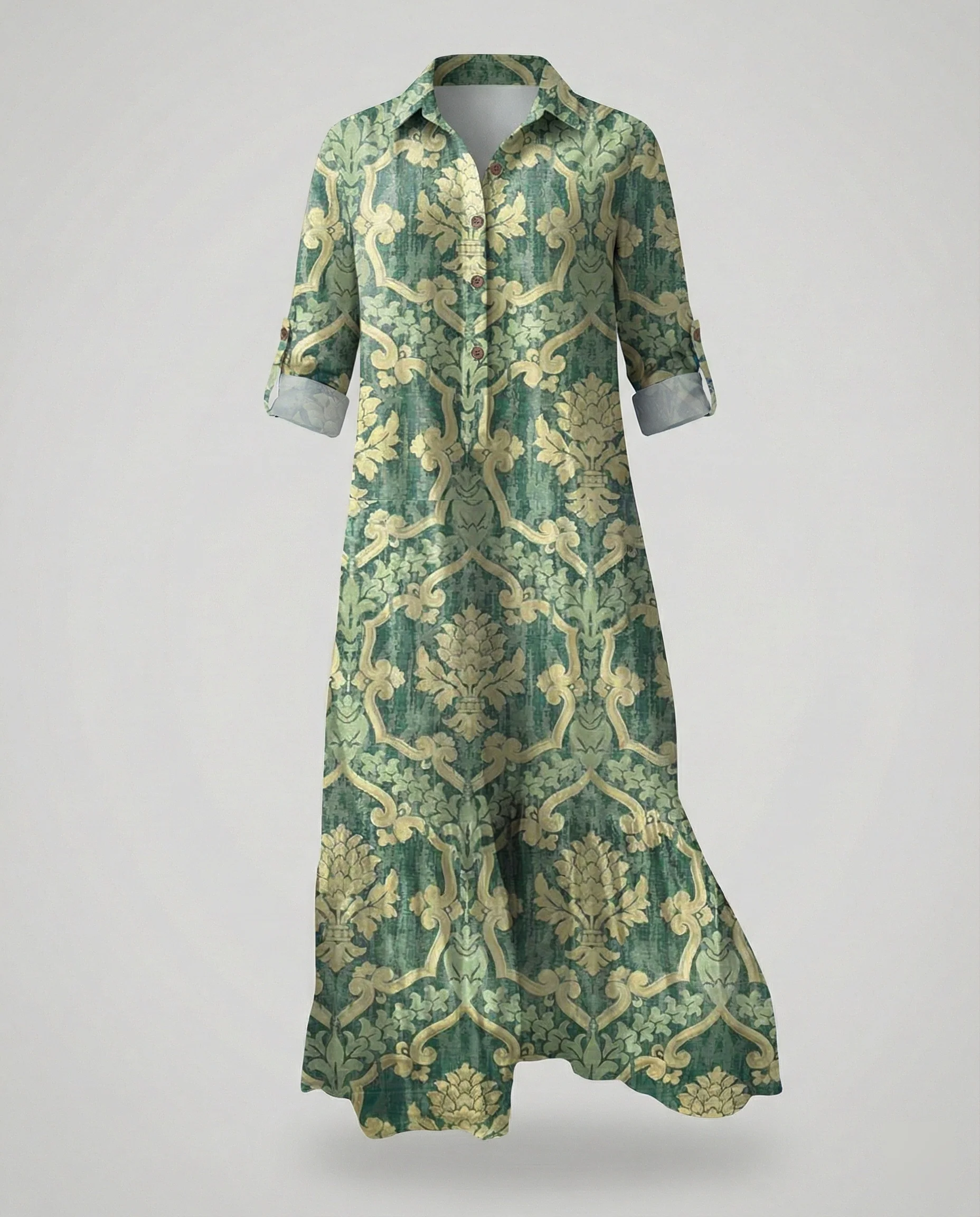 Damen Hemdblusenkleid mit Volant - Image 20