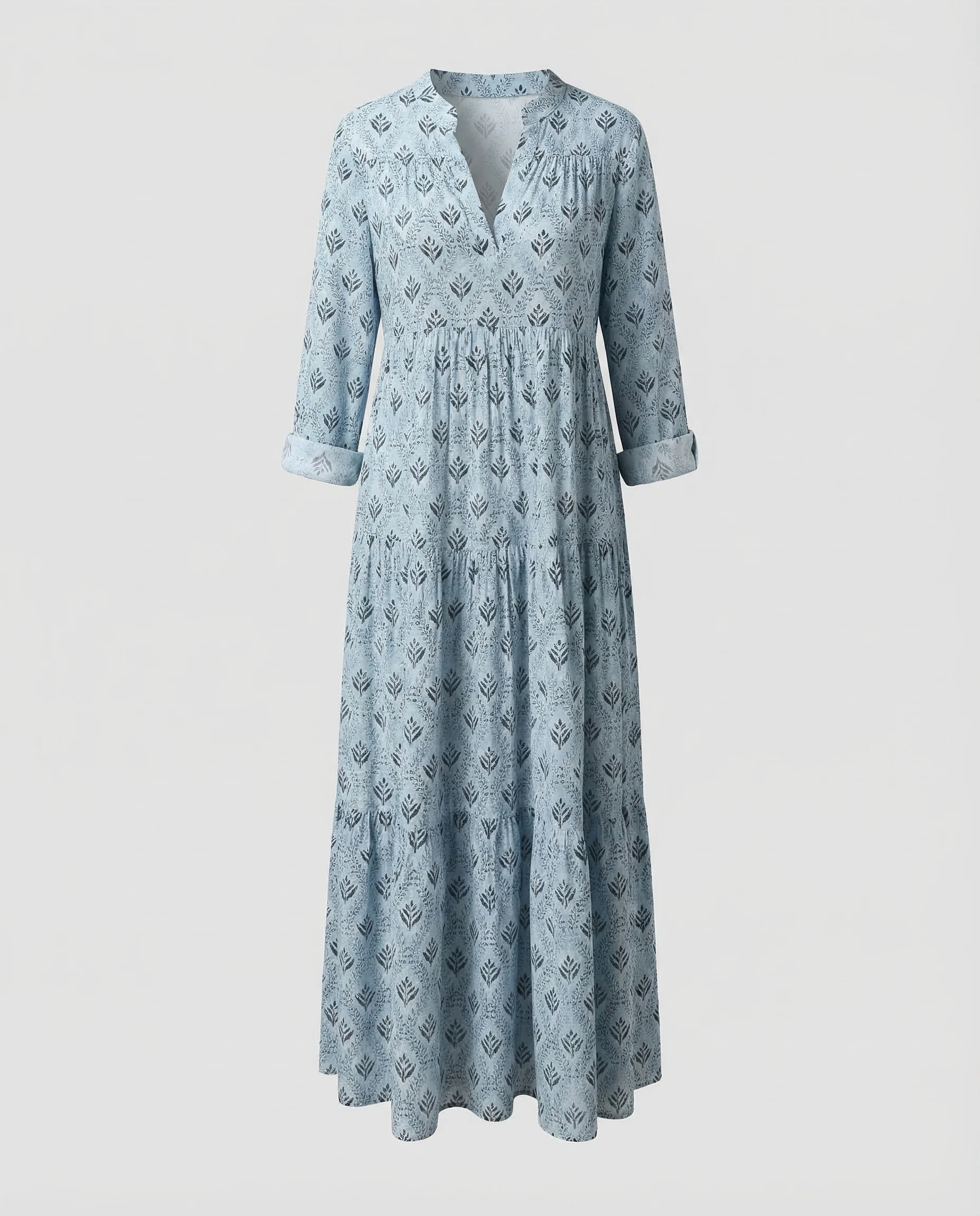 Damen Maxikleid Sommer Baumwolle - Image 5