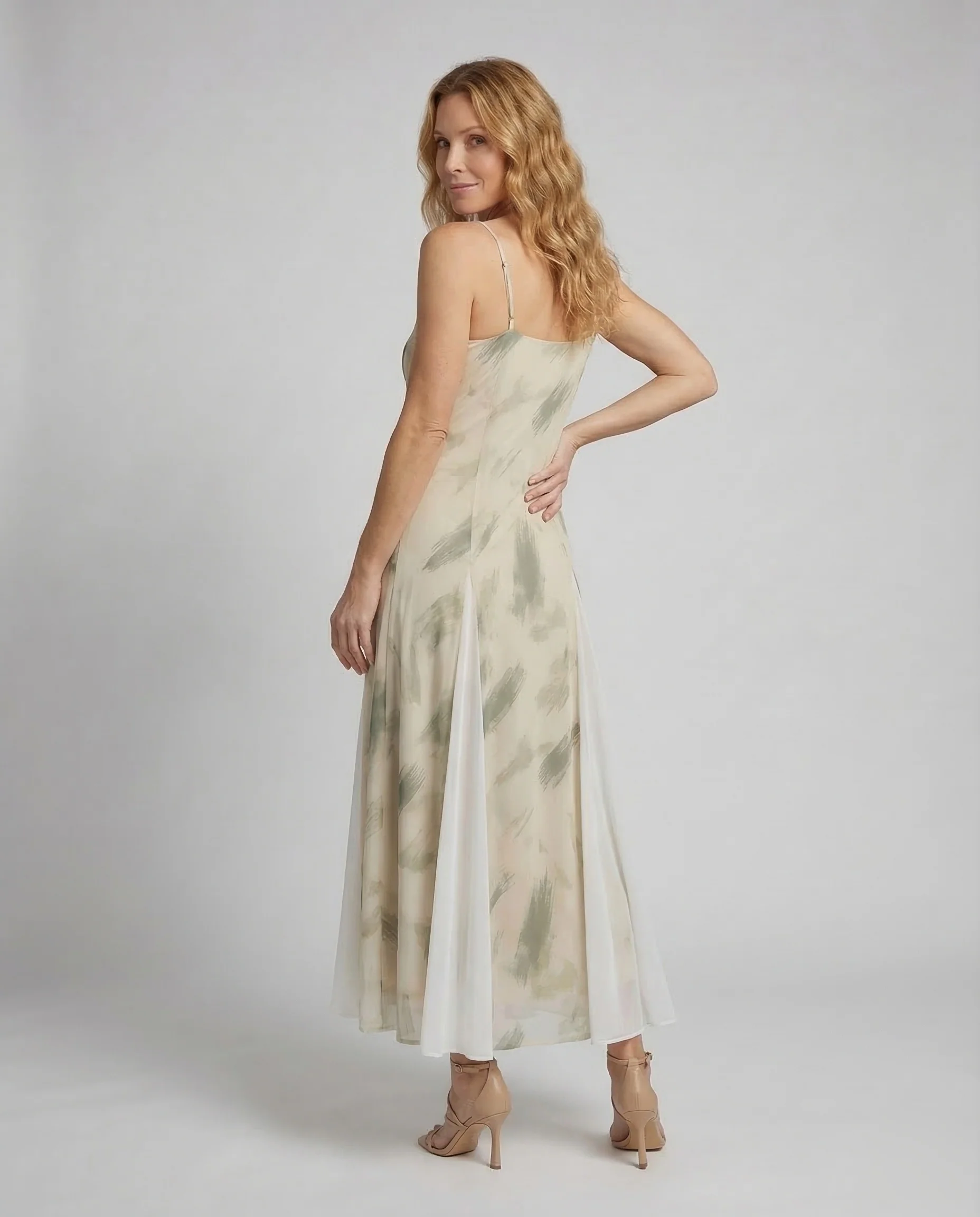 Damen Maxikleid Leinen A Linie - Image 4