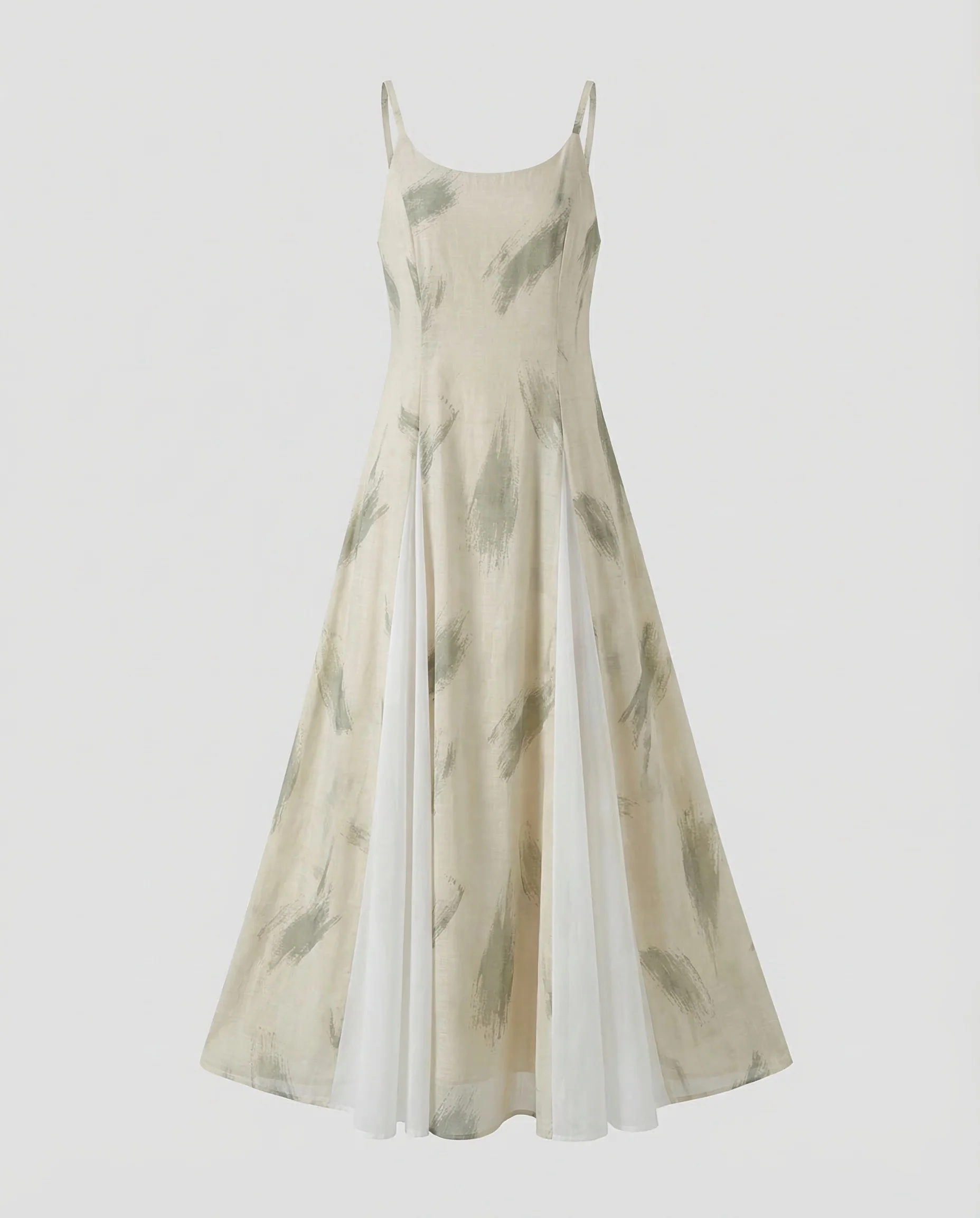 Damen Maxikleid Leinen A Linie - Image 5