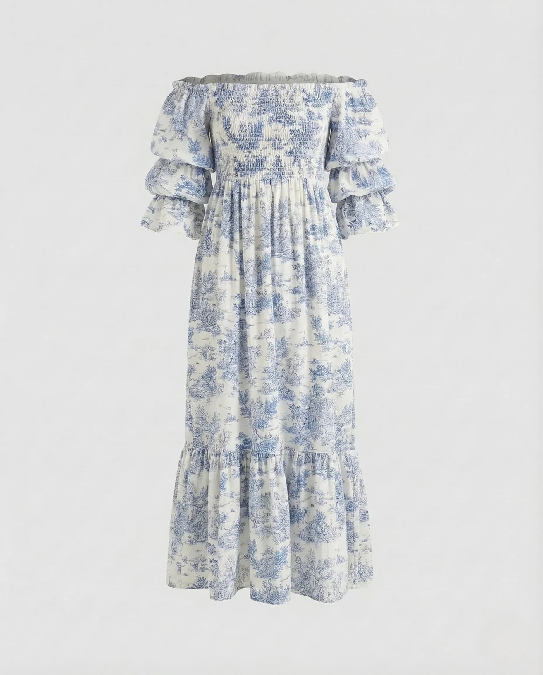 Damen Maxikleid Carmen Volant - Image 6