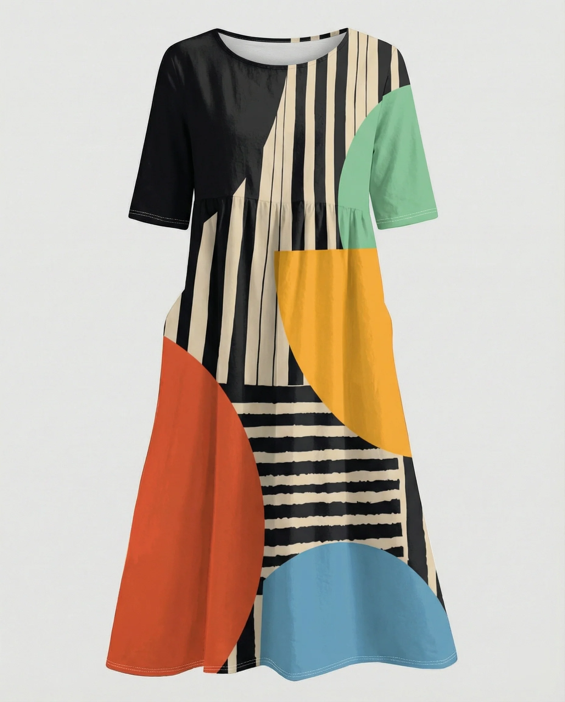 Damen Maxikleid mit Taschen luftig - Image 14