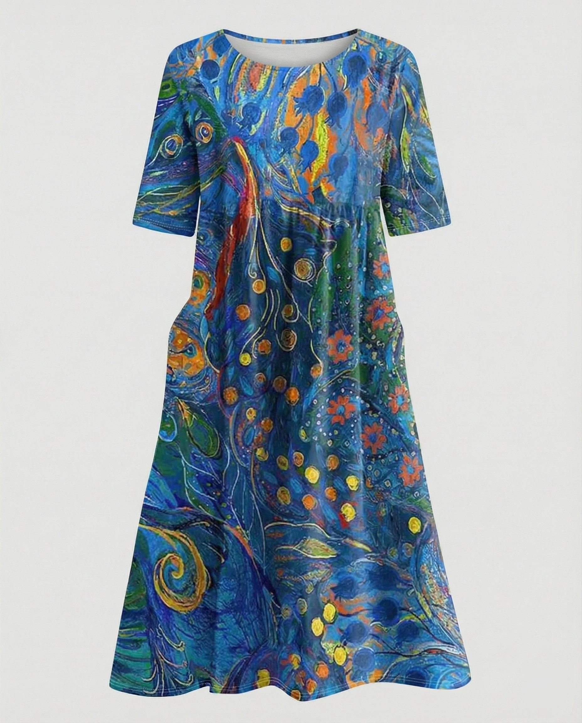 Damen Maxikleid mit Taschen luftig - Image 18