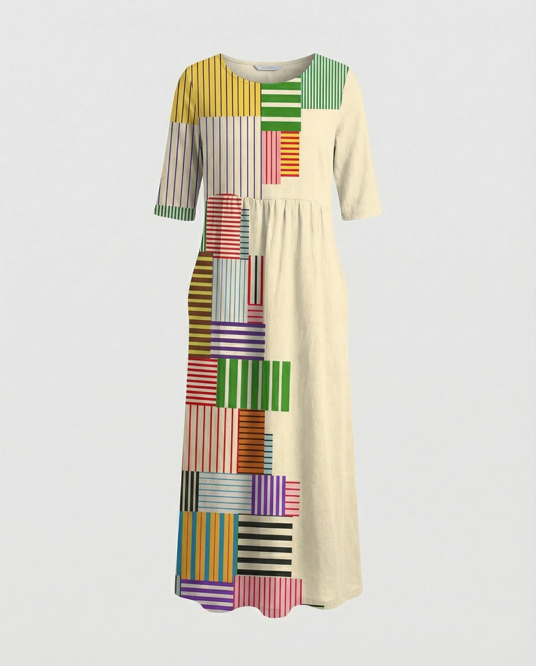 Damen Maxikleid mit Taschen luftig - Image 2