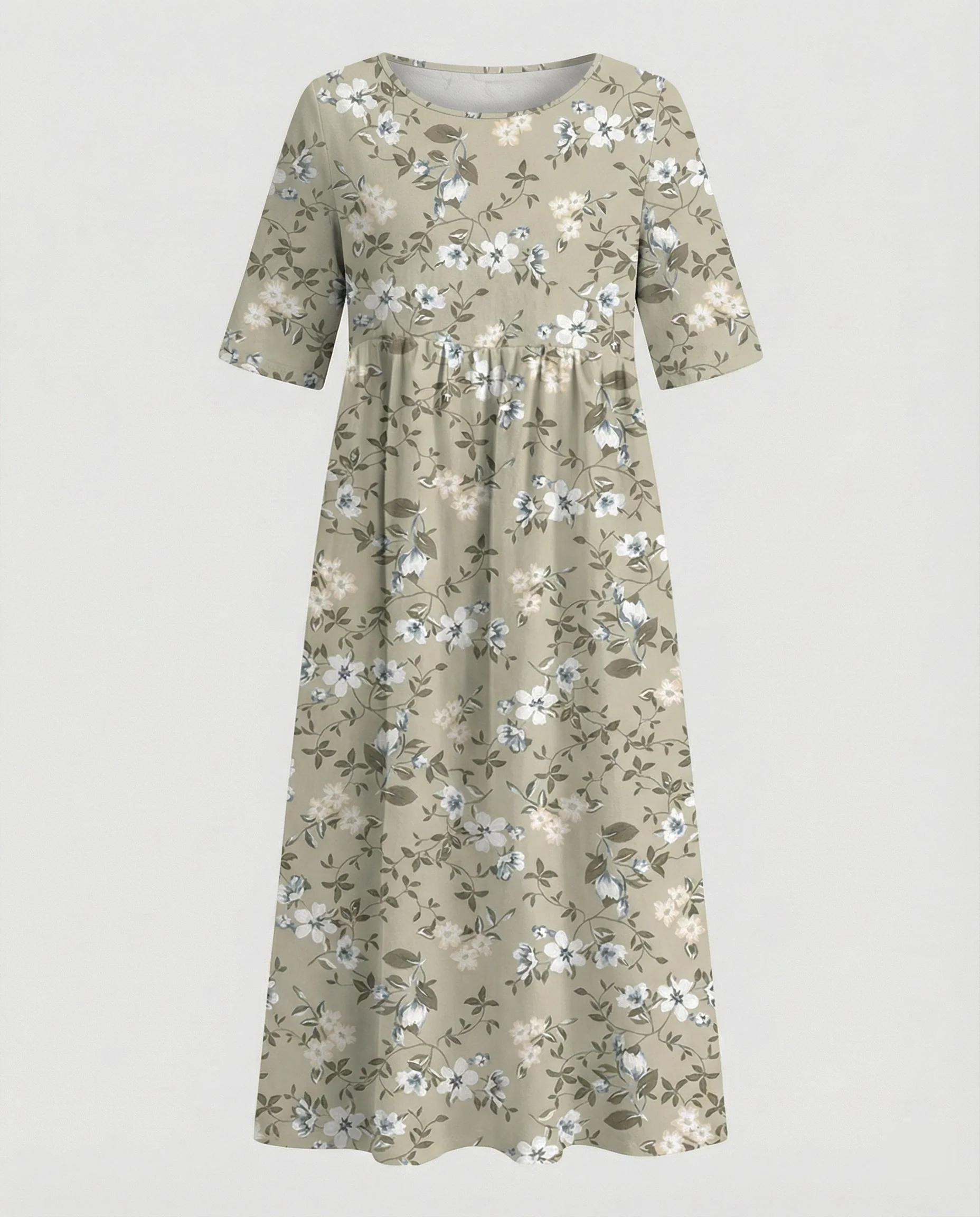 Damen Maxikleid mit Taschen luftig - Image 4