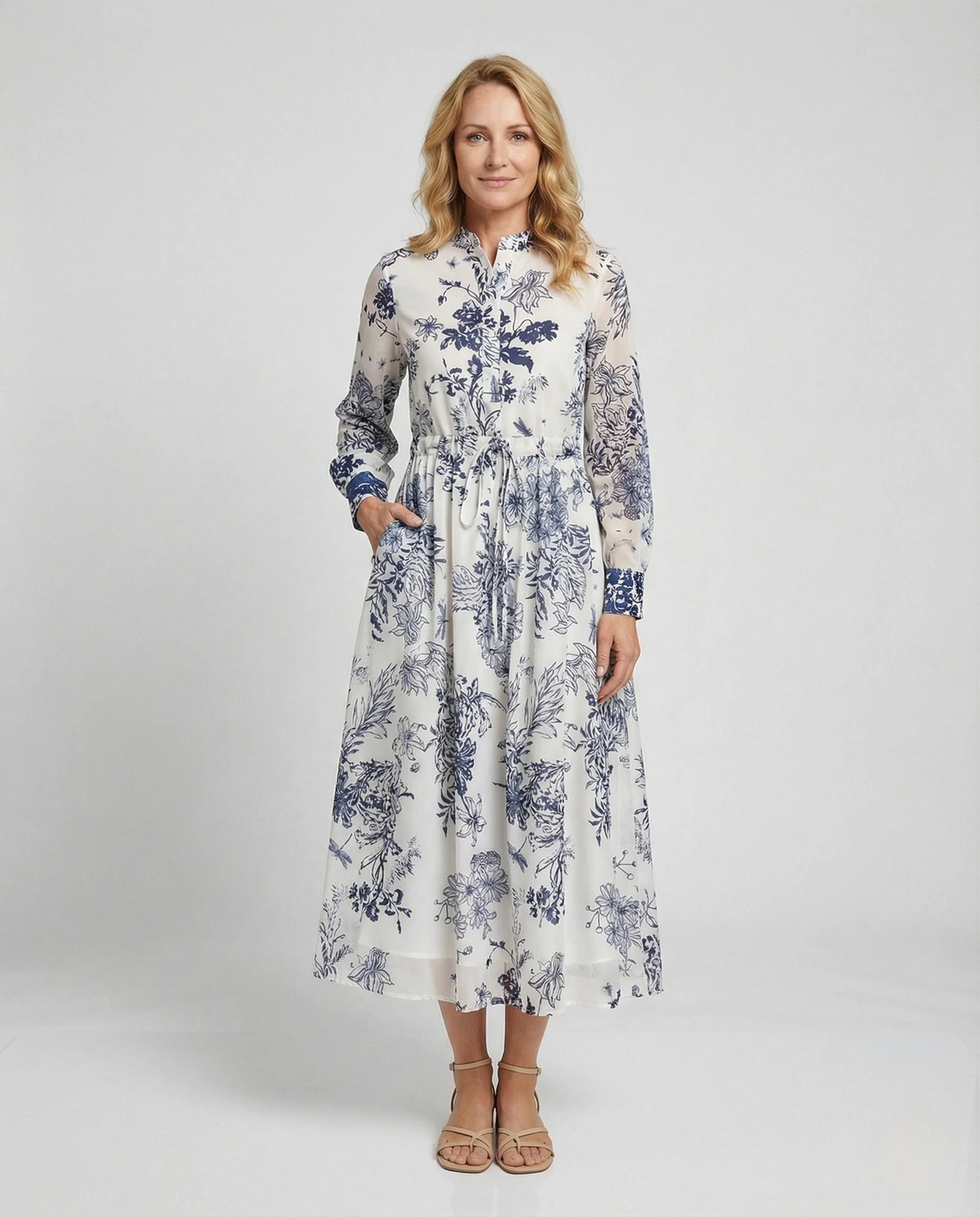 Maxikleid Sommer Damen Empire