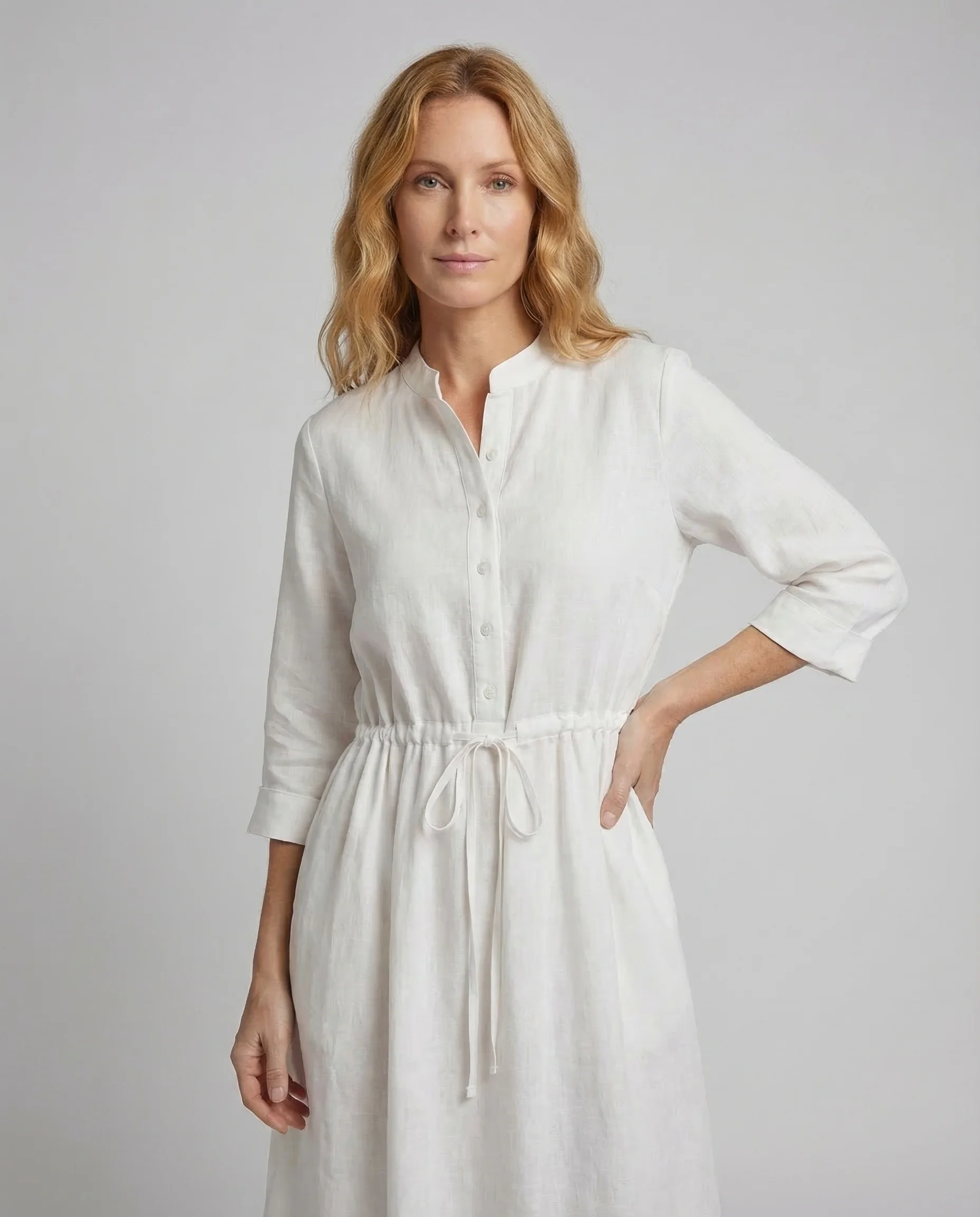Damen Midikleid Baumwollgaze - Image 2