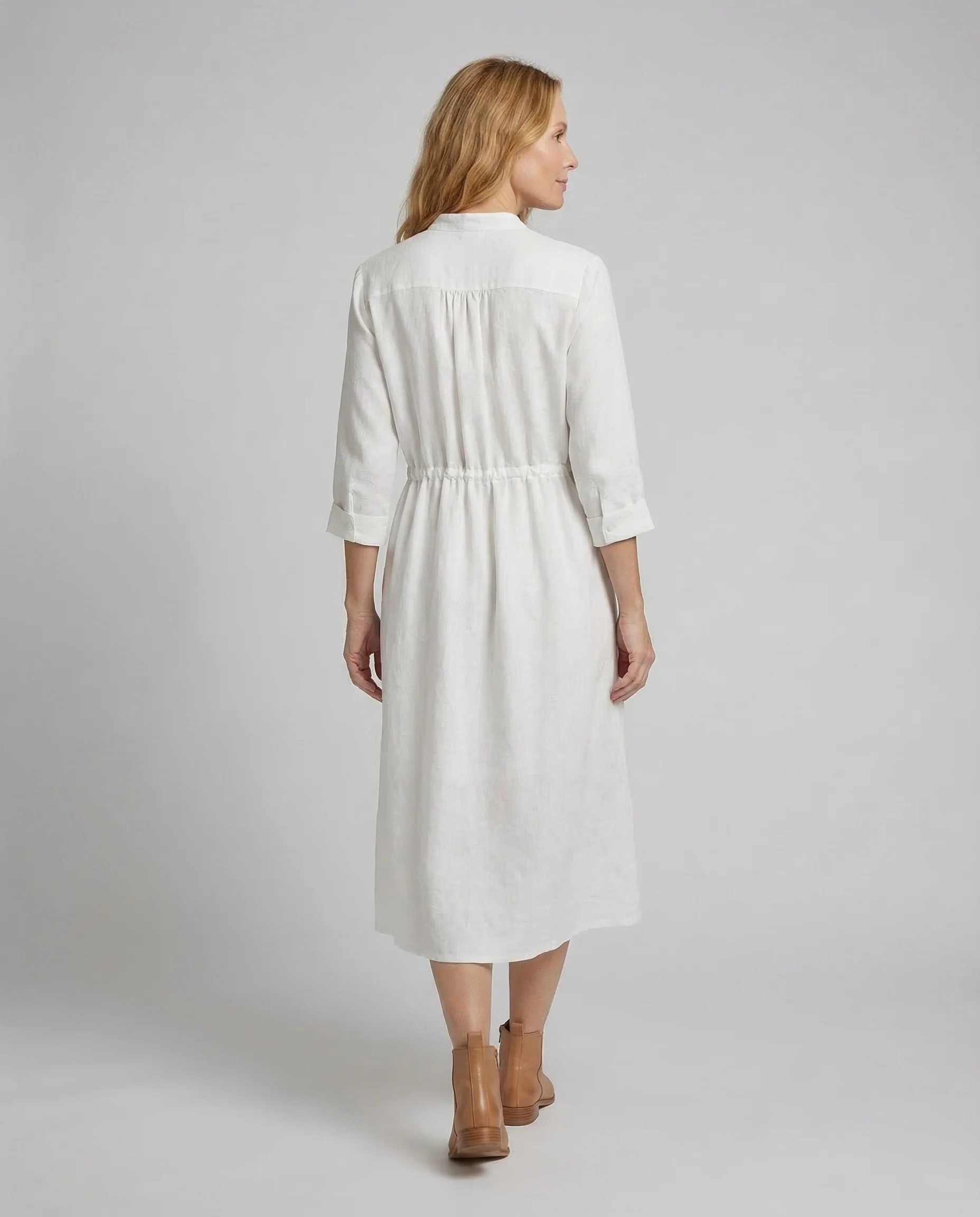Damen Midikleid Baumwollgaze - Image 4