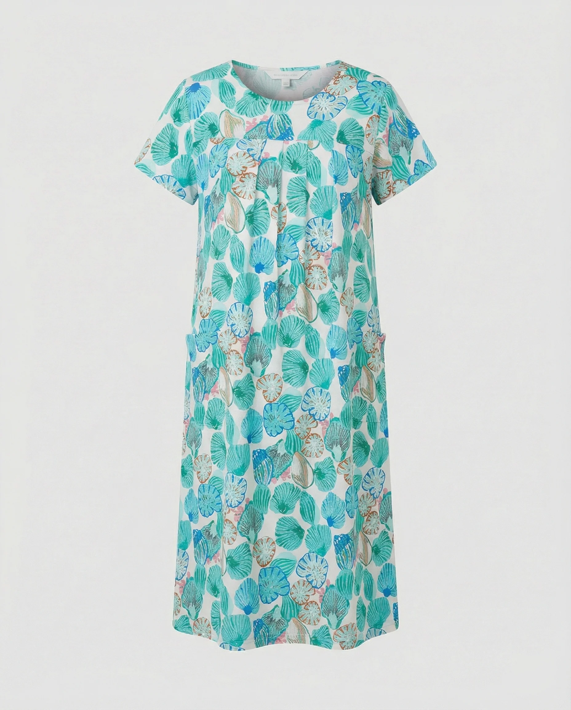 Luftiges Midikleid Damen Mit Taschen - Image 8