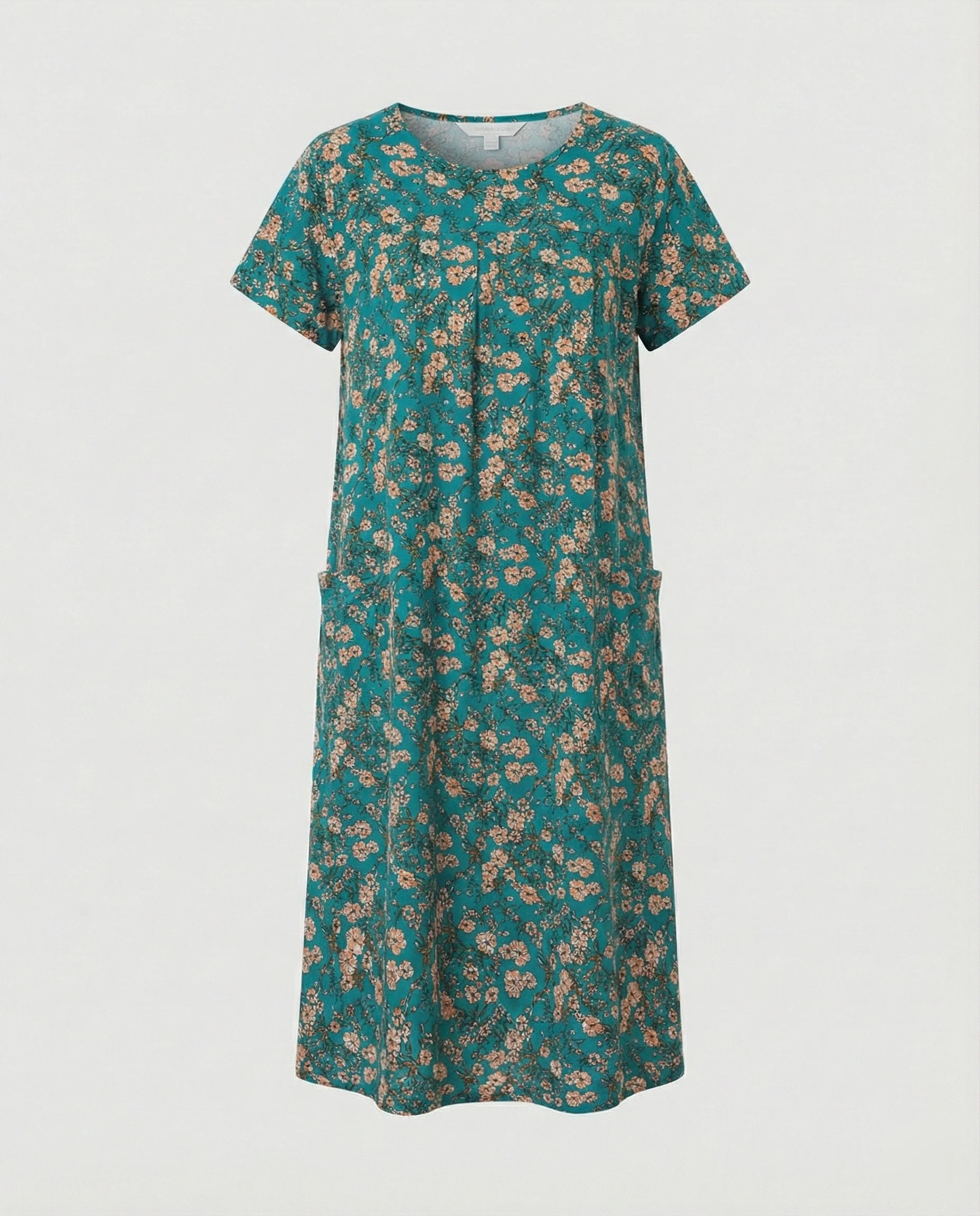 Luftiges Midikleid Damen Mit Taschen - Image 9