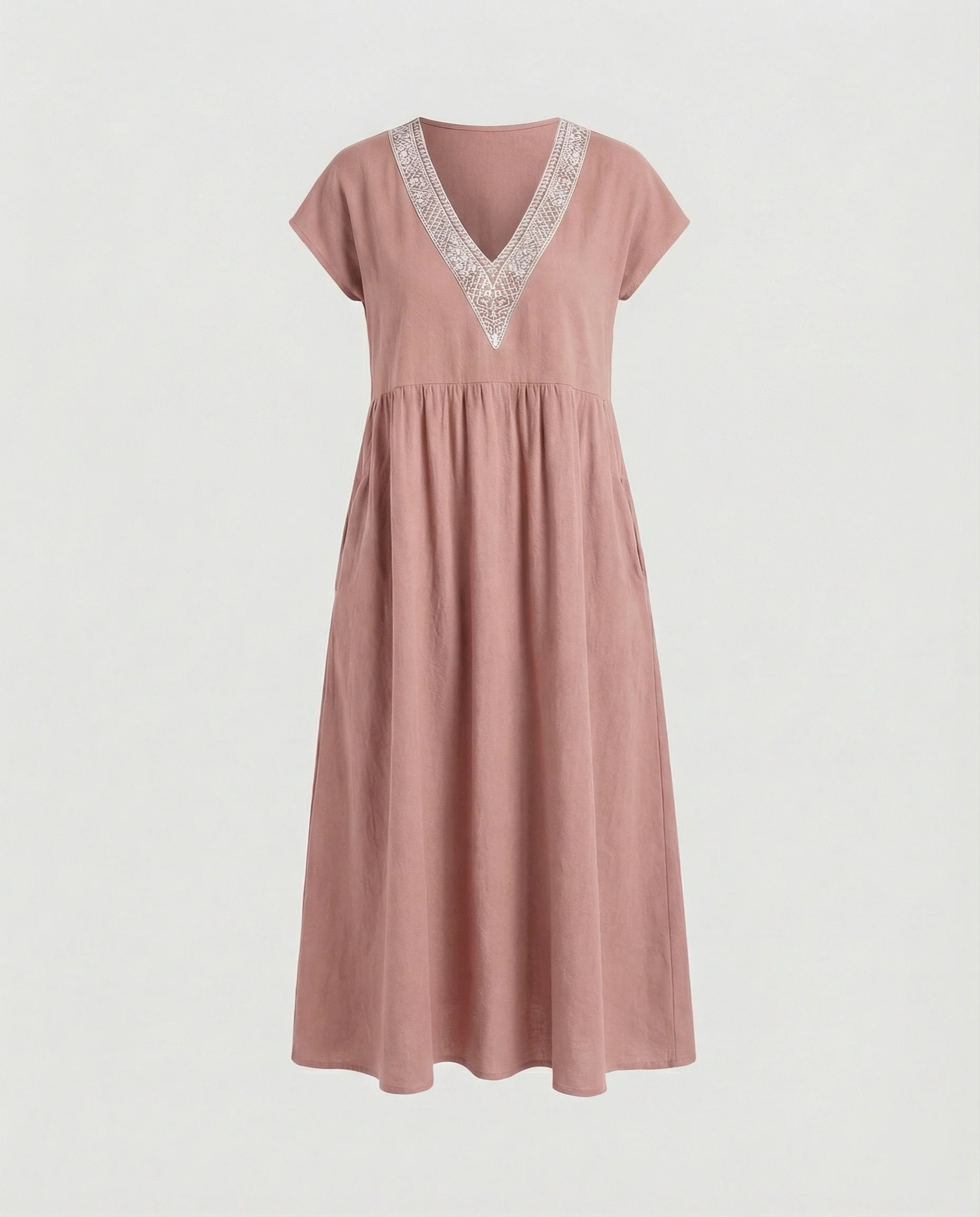 Damen Midikleid Sommer Spitze - Image 6