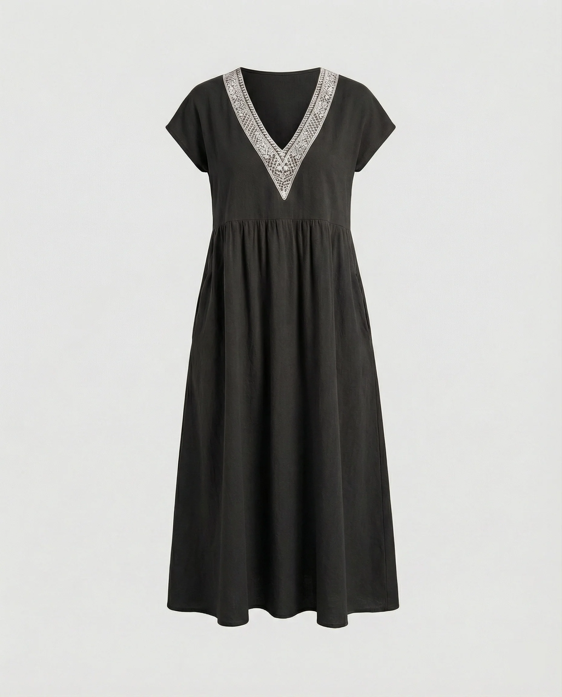 Damen Midikleid Sommer Spitze - Image 7