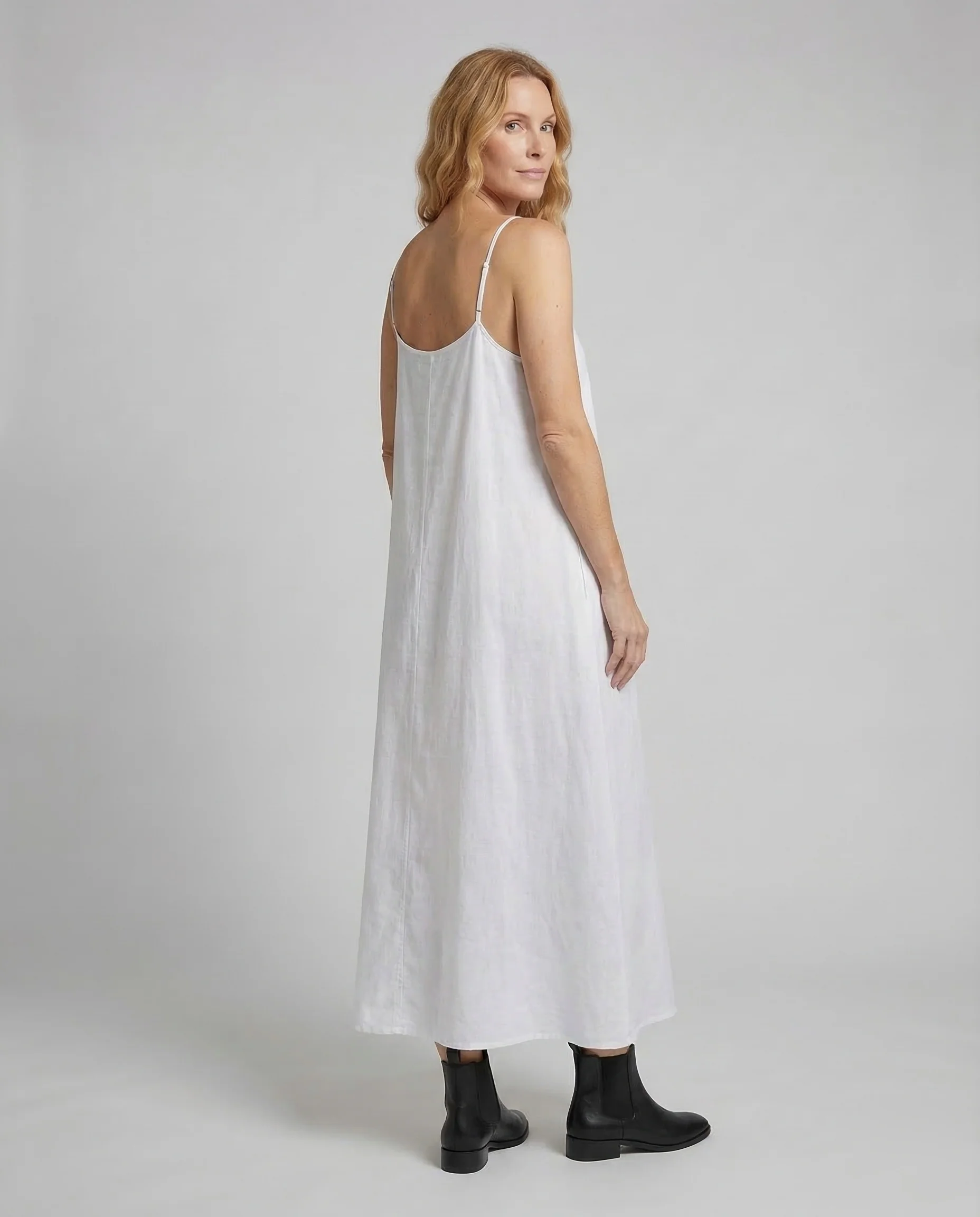 Damen Slipkleid Plissee - Image 4
