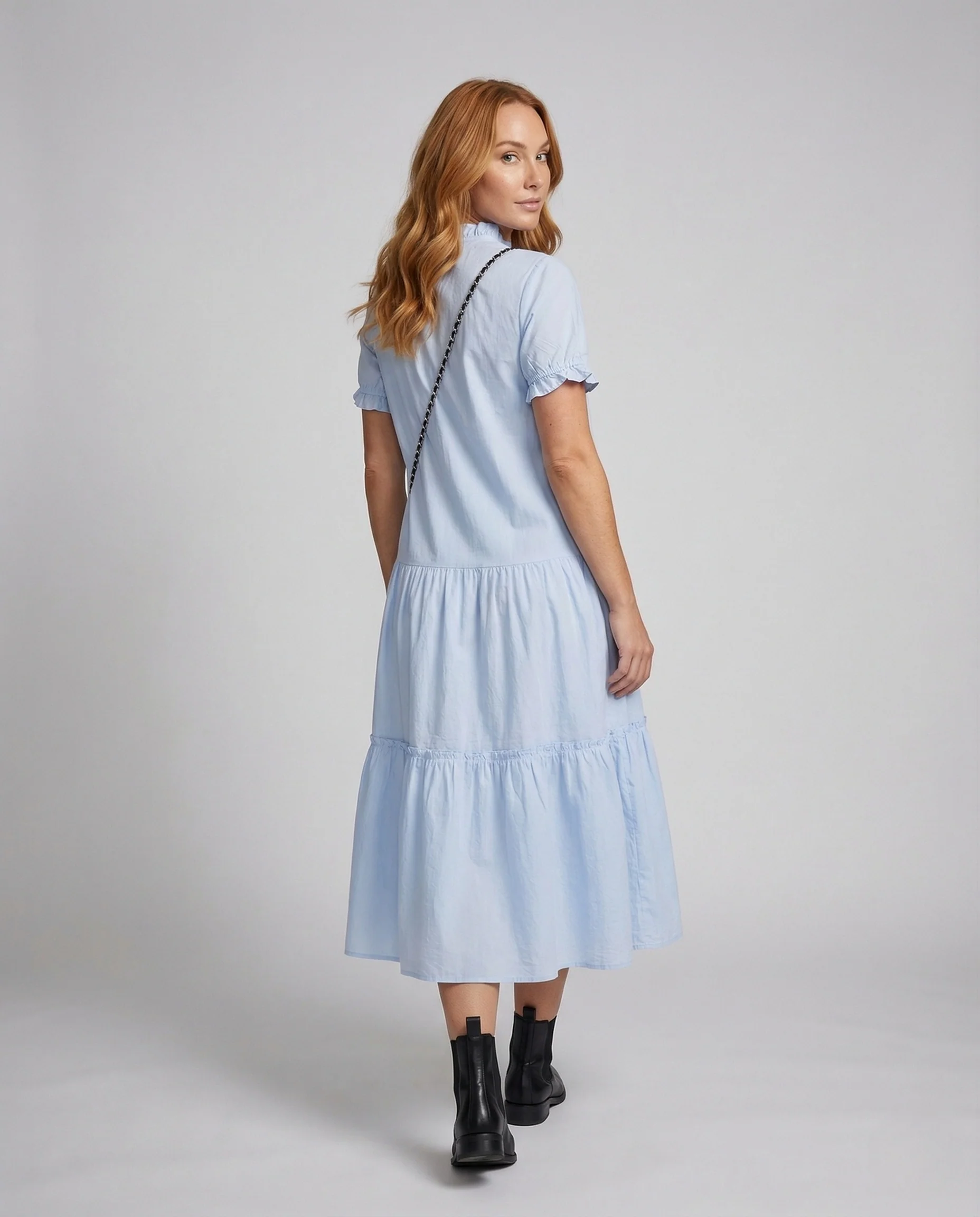 Damen Stufen Midikleid im Landhausstil - Image 4