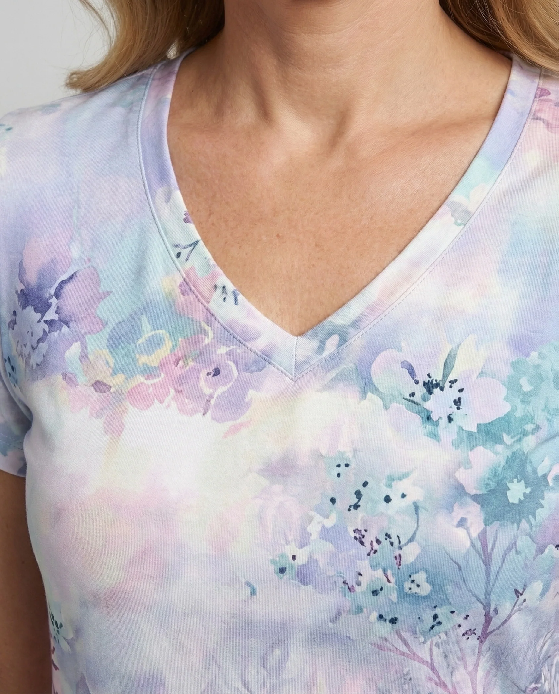 Damen Viskose Jersey Kleid mit Print - Image 3
