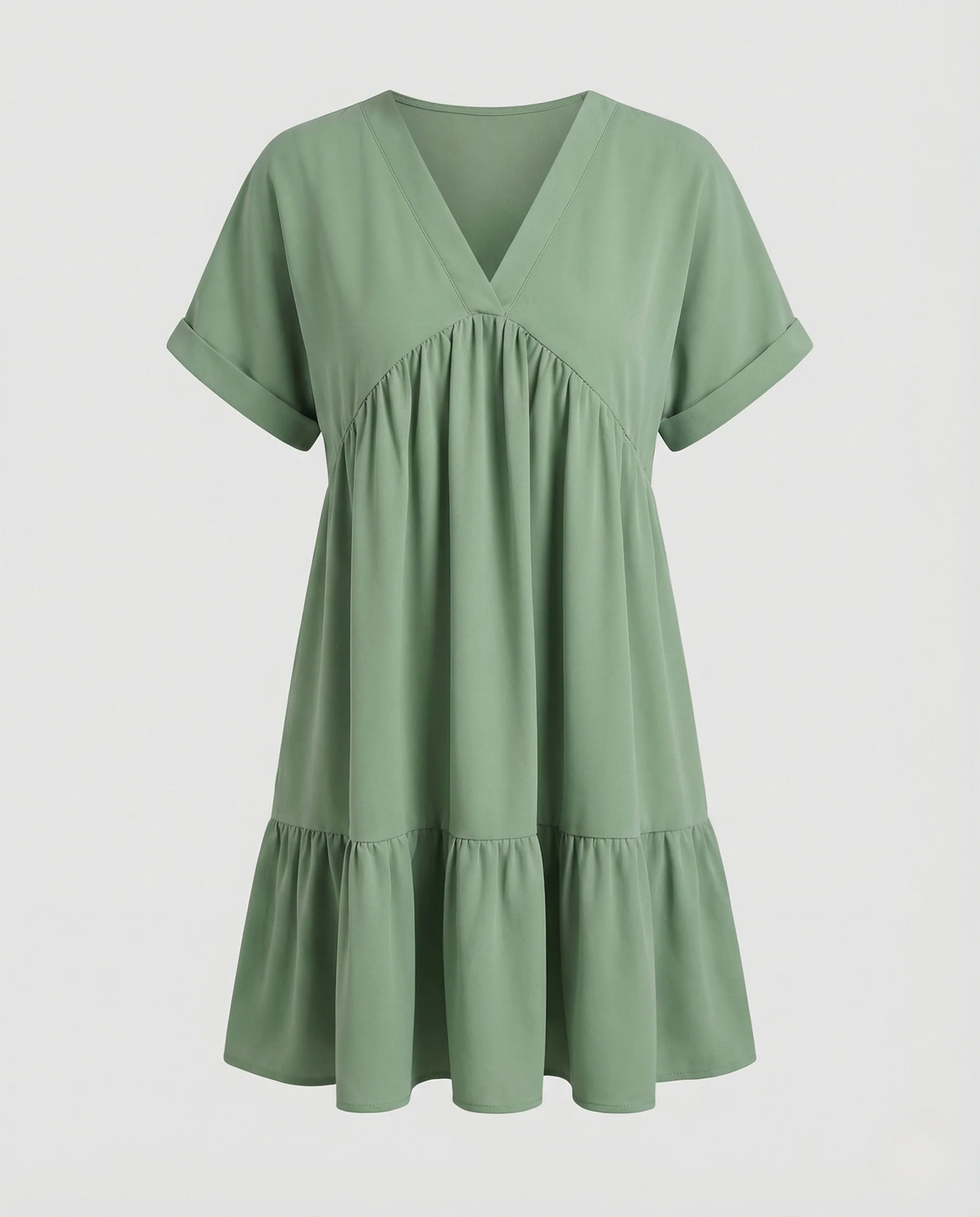 Damen Volantkleid mit V-Ausschnitt - Image 5