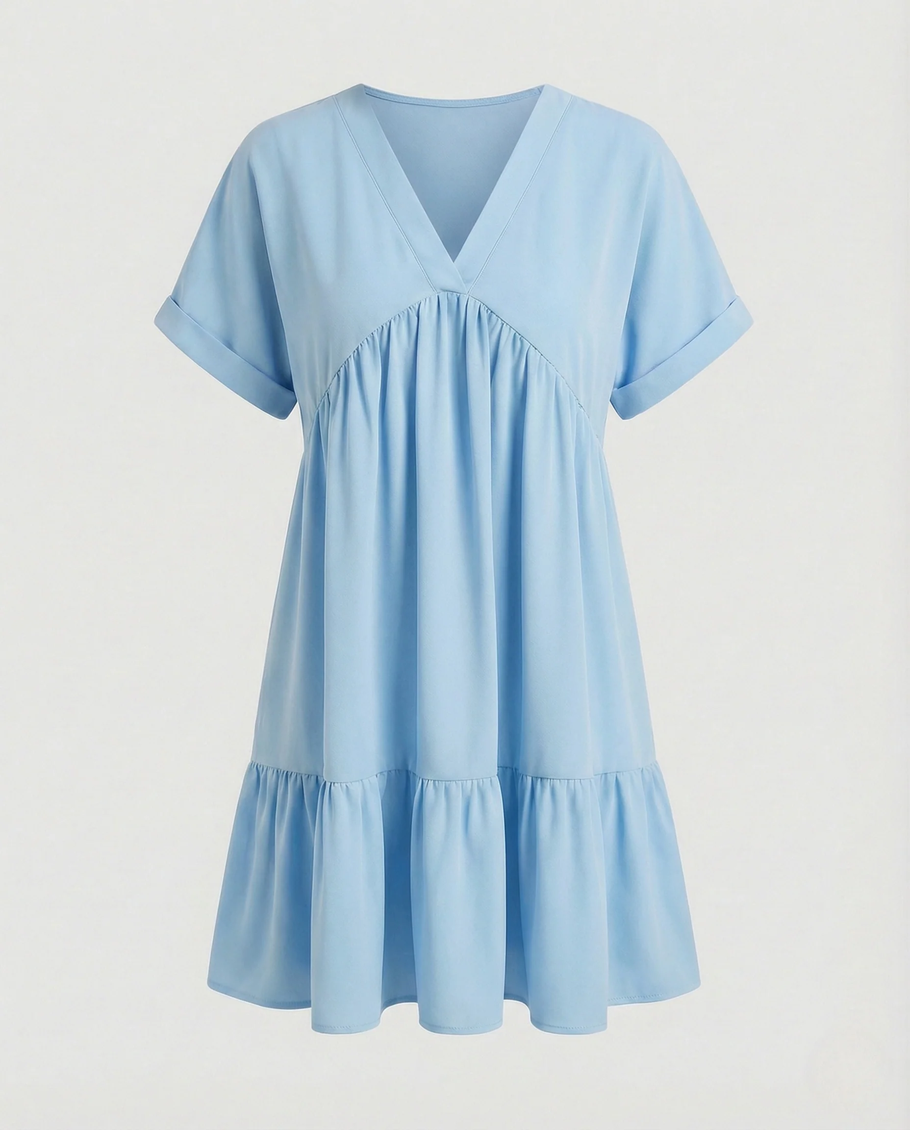 Damen Volantkleid mit V-Ausschnitt - Image 7