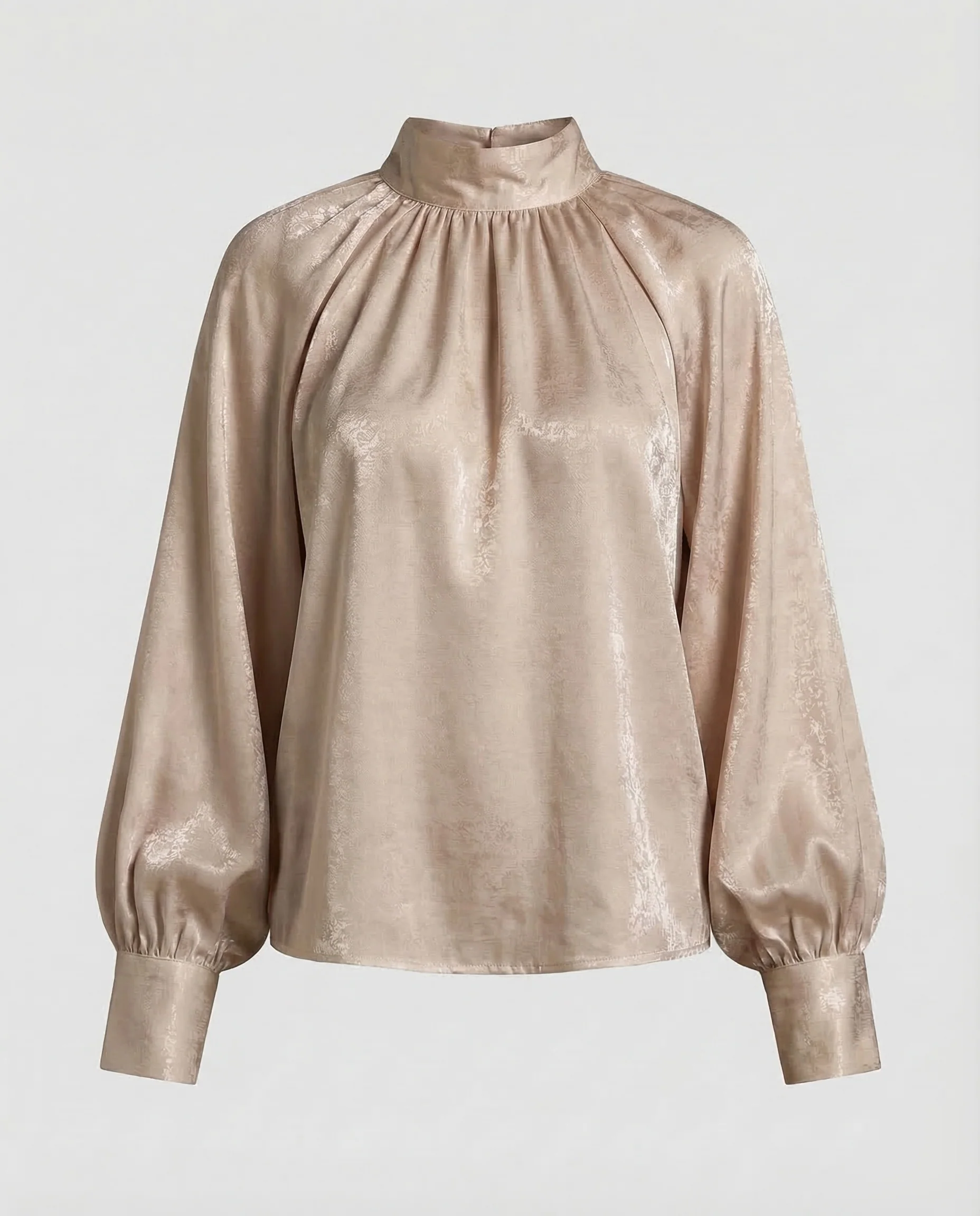 Damen Satinbluse Luxus - Image 5