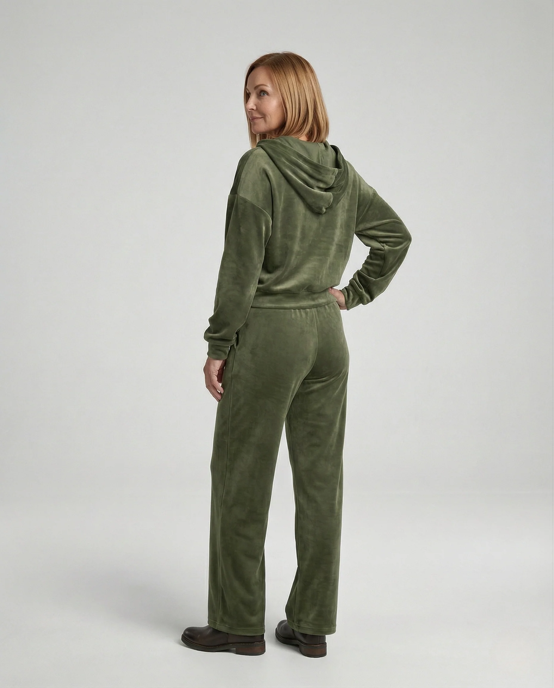 Maxikleid Damen Leinenmix Stufen - Image 2