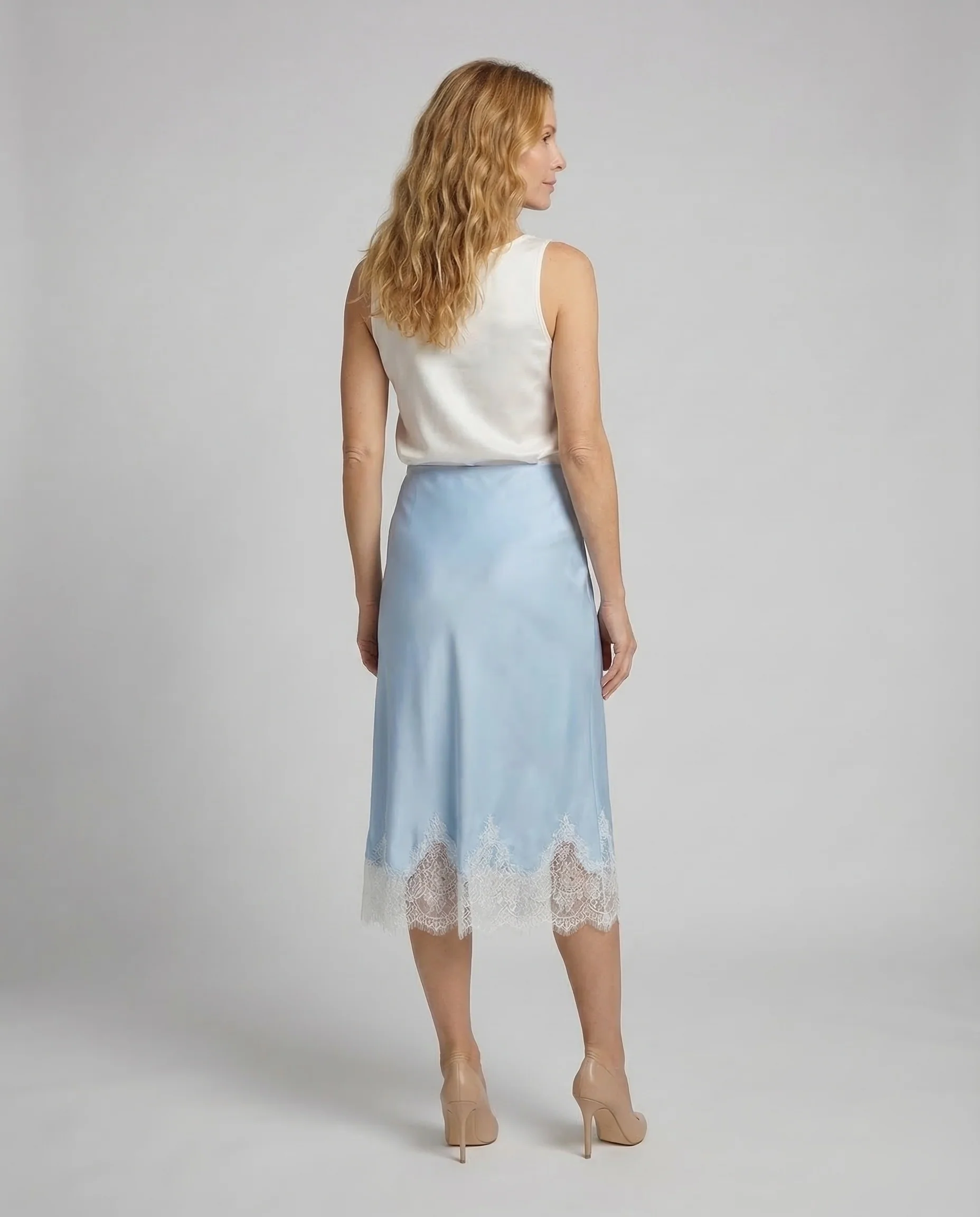 Damen Satin Neglige Slip - Image 4