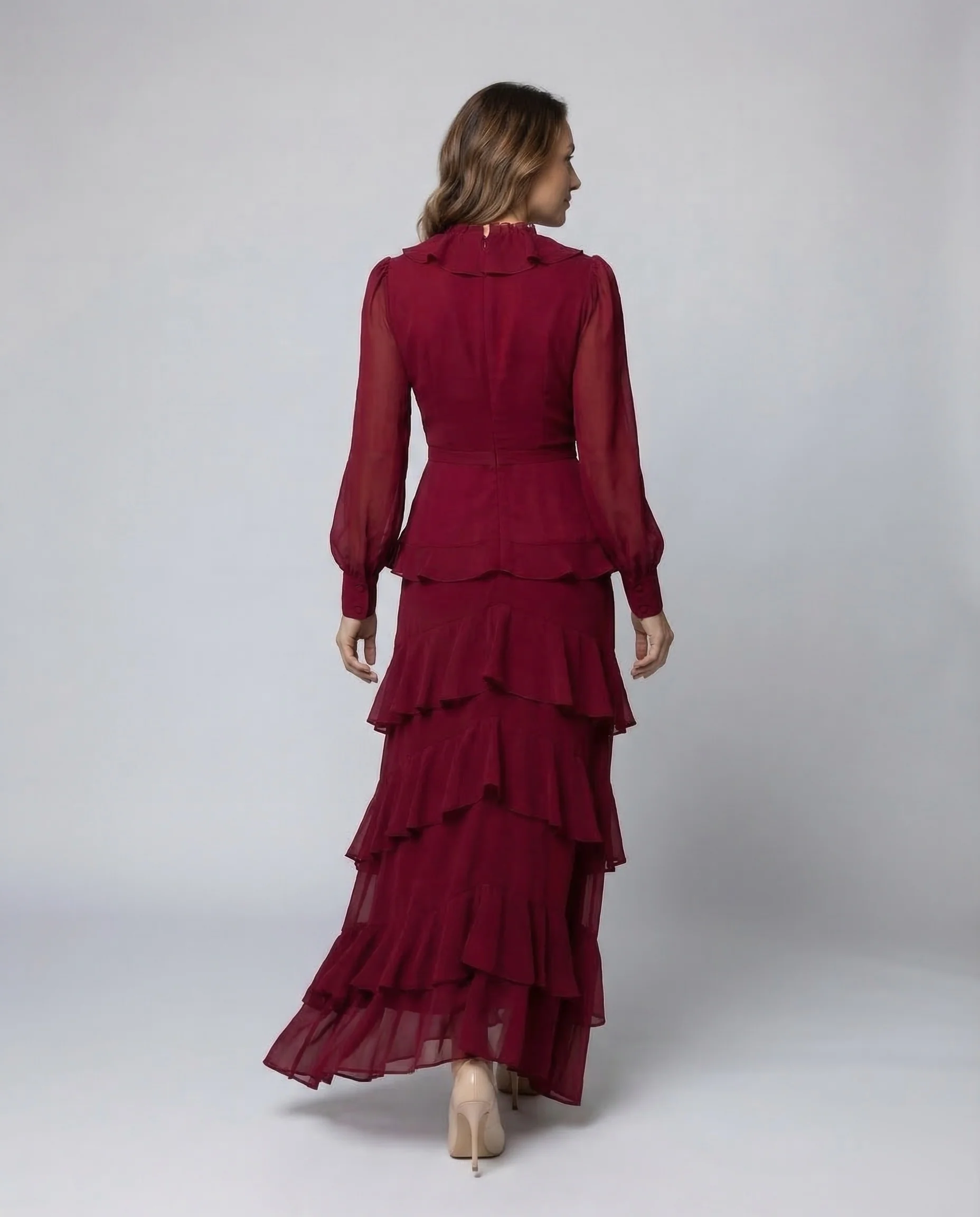 Maxikleid Sommer Damen Chiffon - Image 4