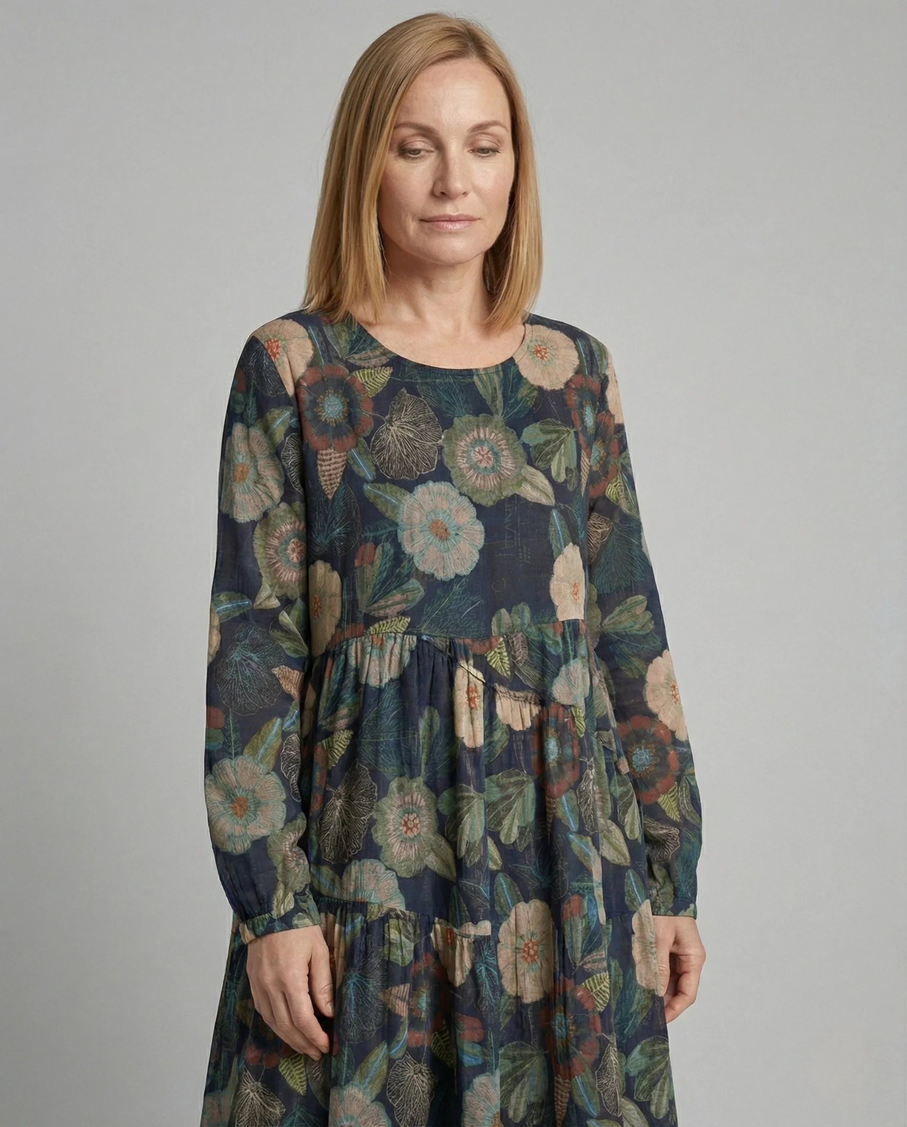 Damen Boho-Maxikleid mit floralem Muster - Image 2