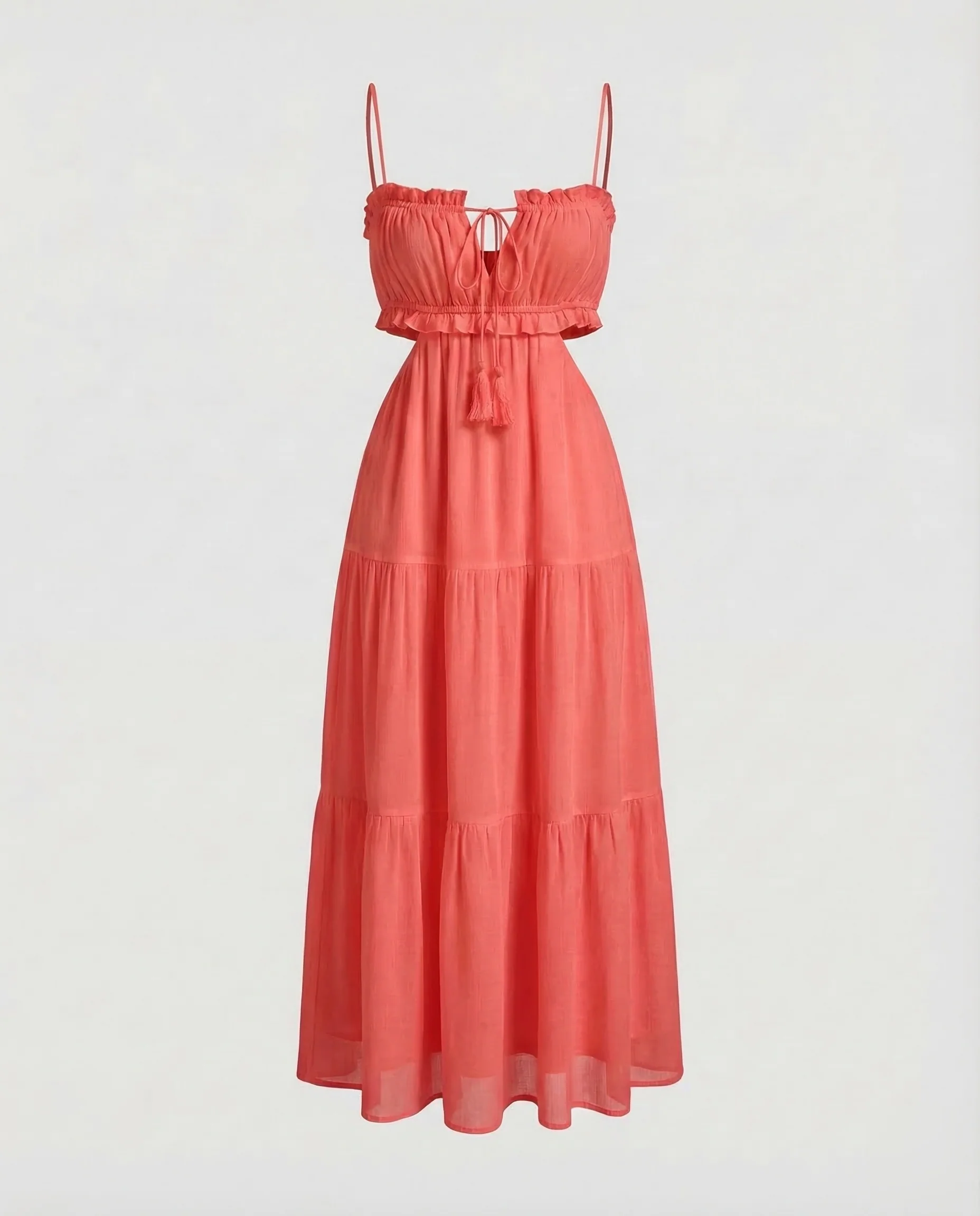 Damen Maxikleid Cut Out - Image 5