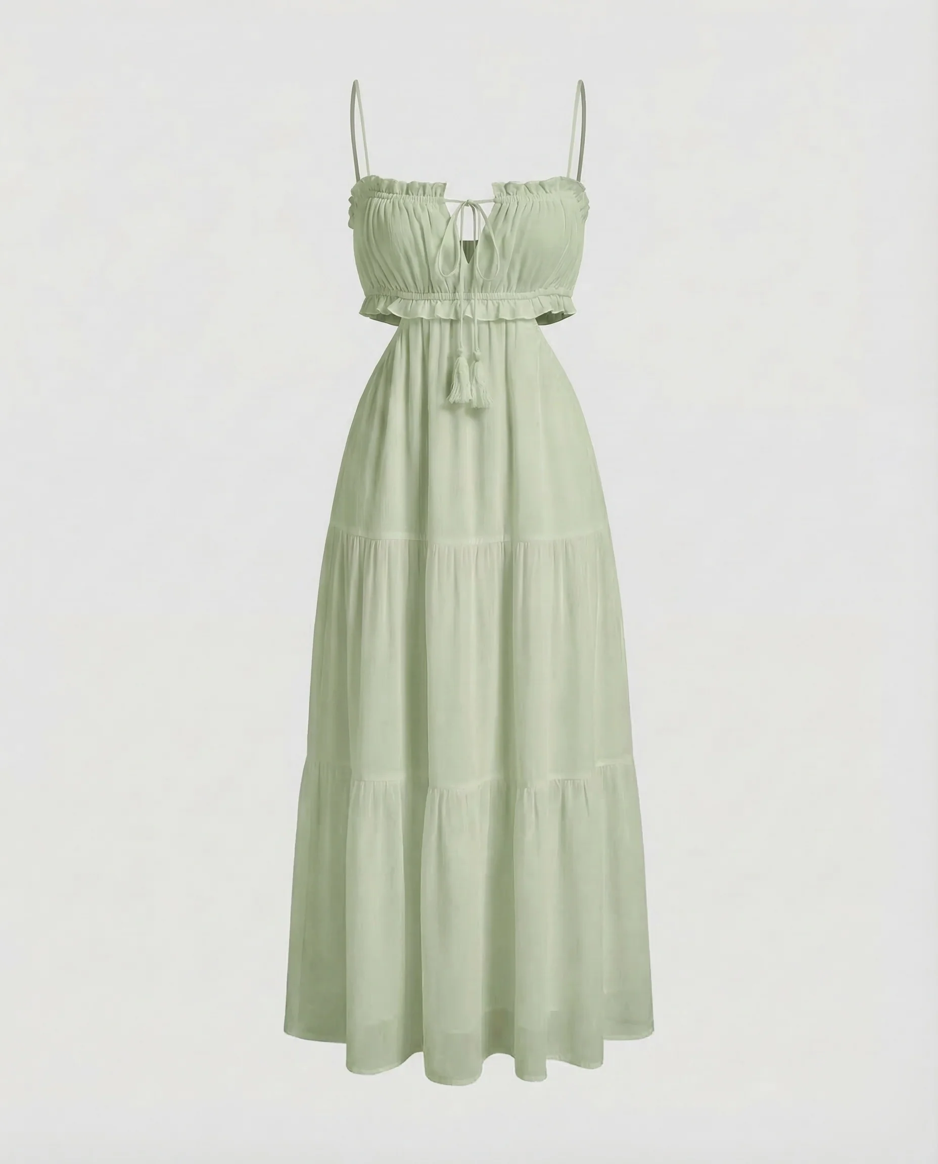Damen Maxikleid Cut Out - Image 6