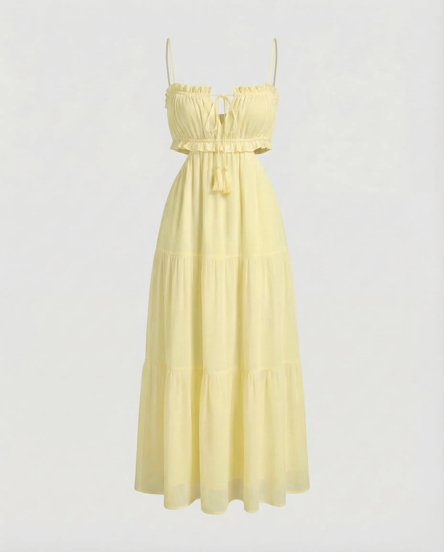Damen Maxikleid Cut Out - Image 8