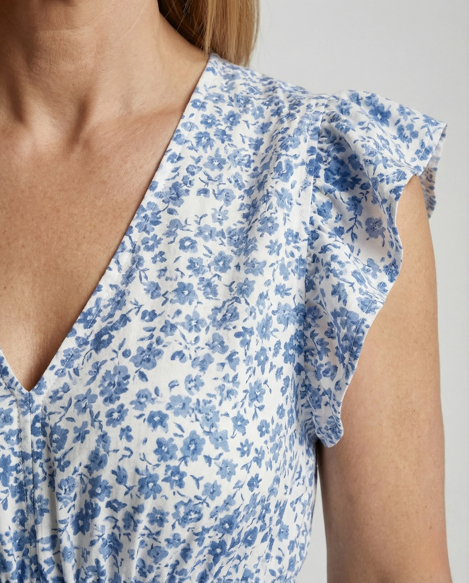 Maxikleid Damen Smokoberteil - Image 3