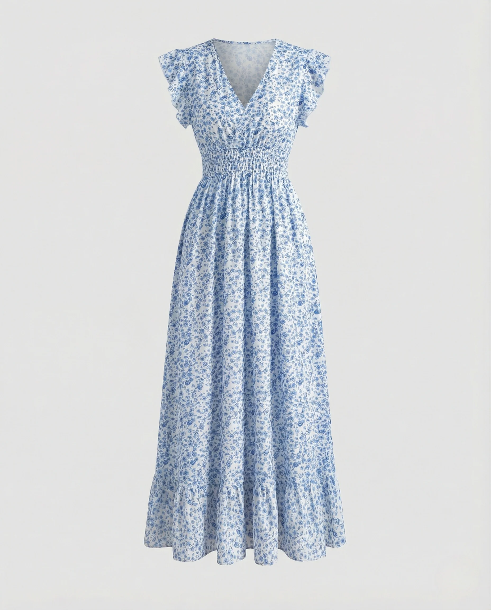 Maxikleid Damen Smokoberteil - Image 5