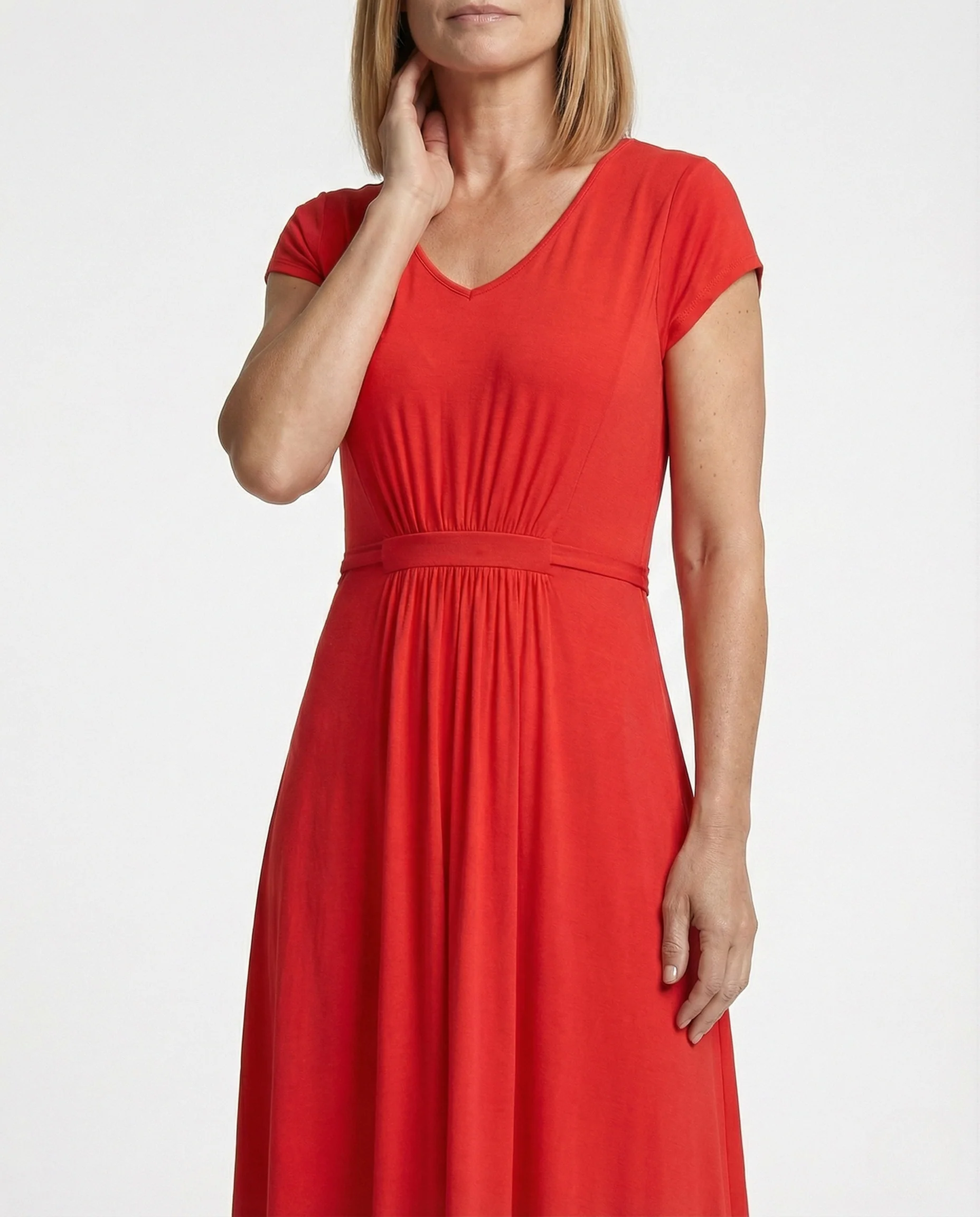 Damen Viskosejersey-Maxikleid mit Empire-Taille - Image 2
