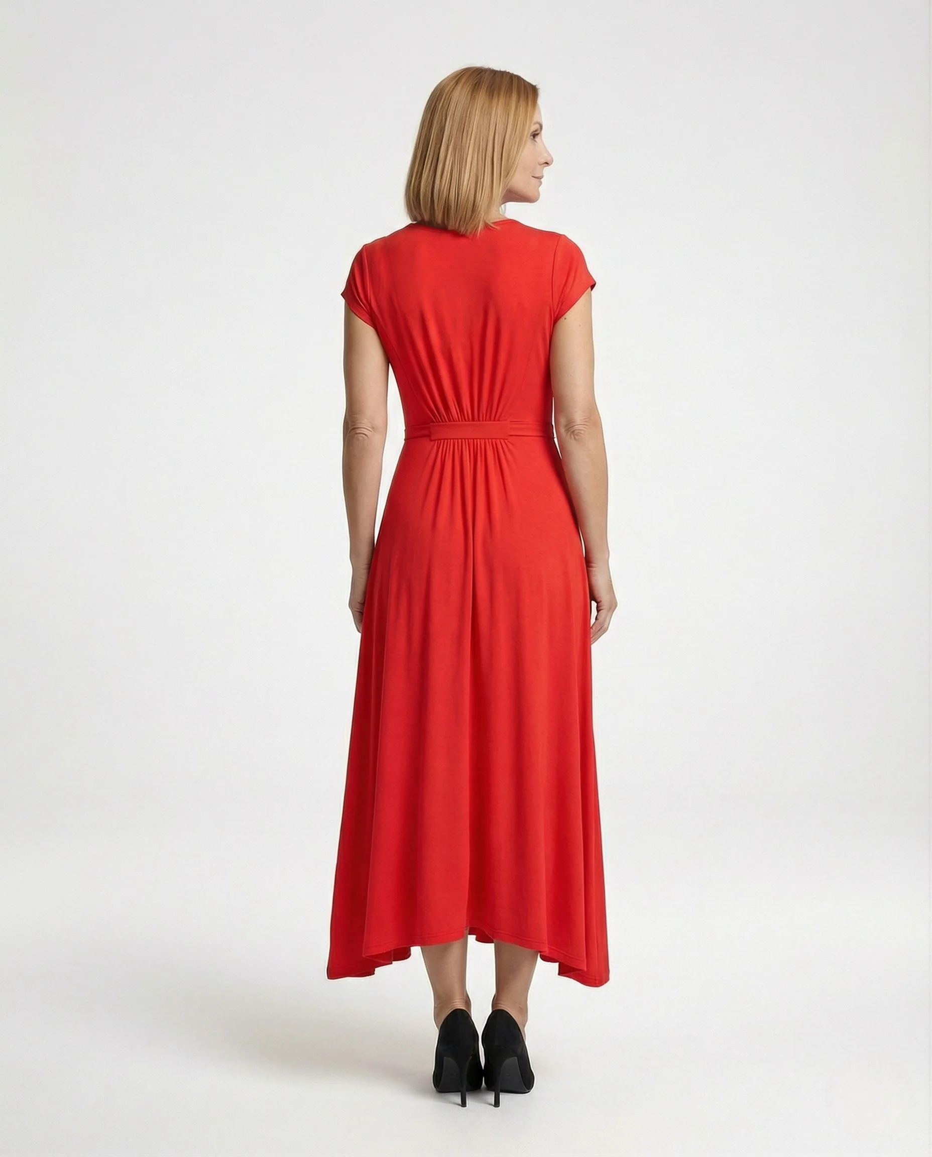 Damen Viskosejersey-Maxikleid mit Empire-Taille - Image 4
