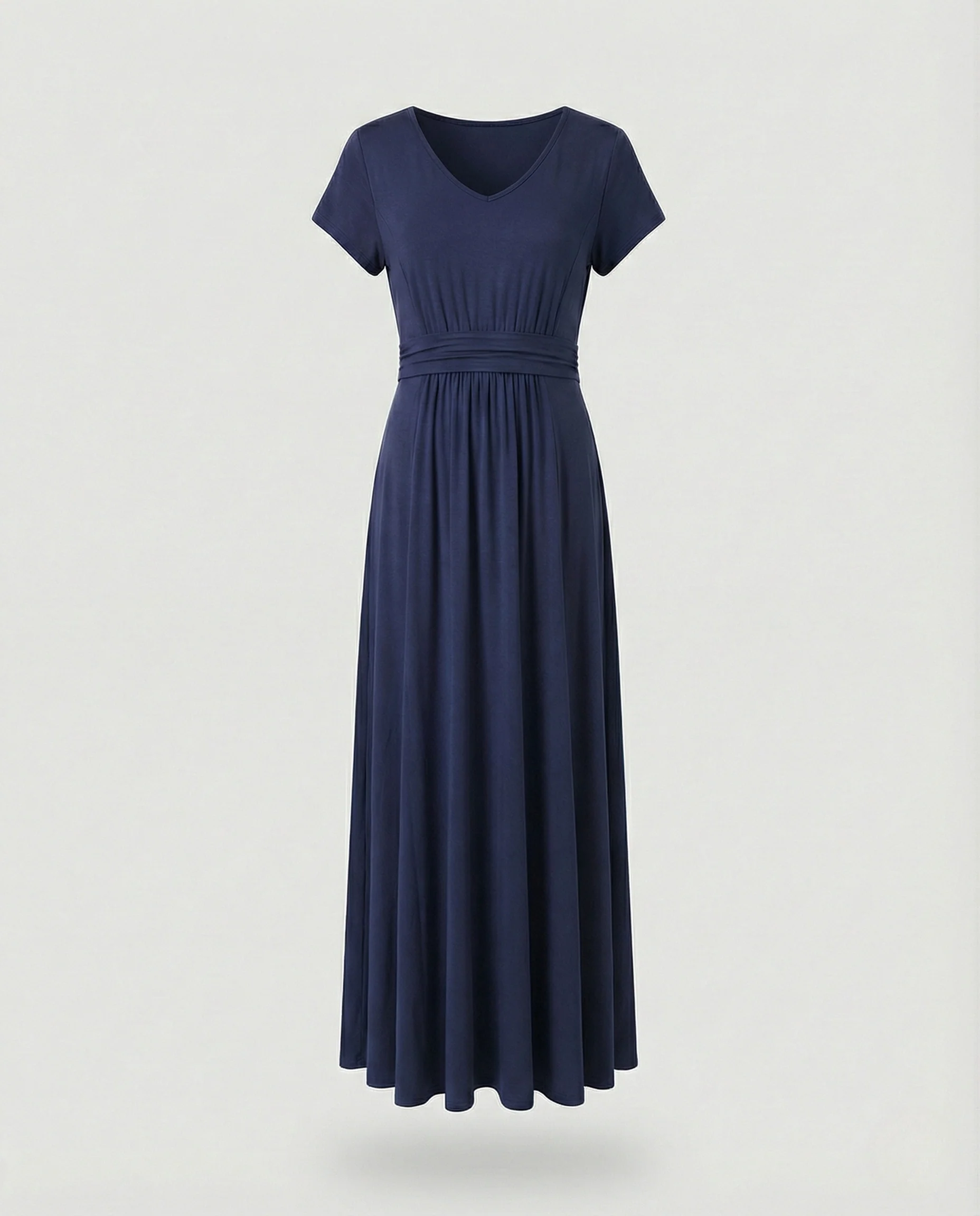Damen Viskosejersey-Maxikleid mit Empire-Taille - Image 7
