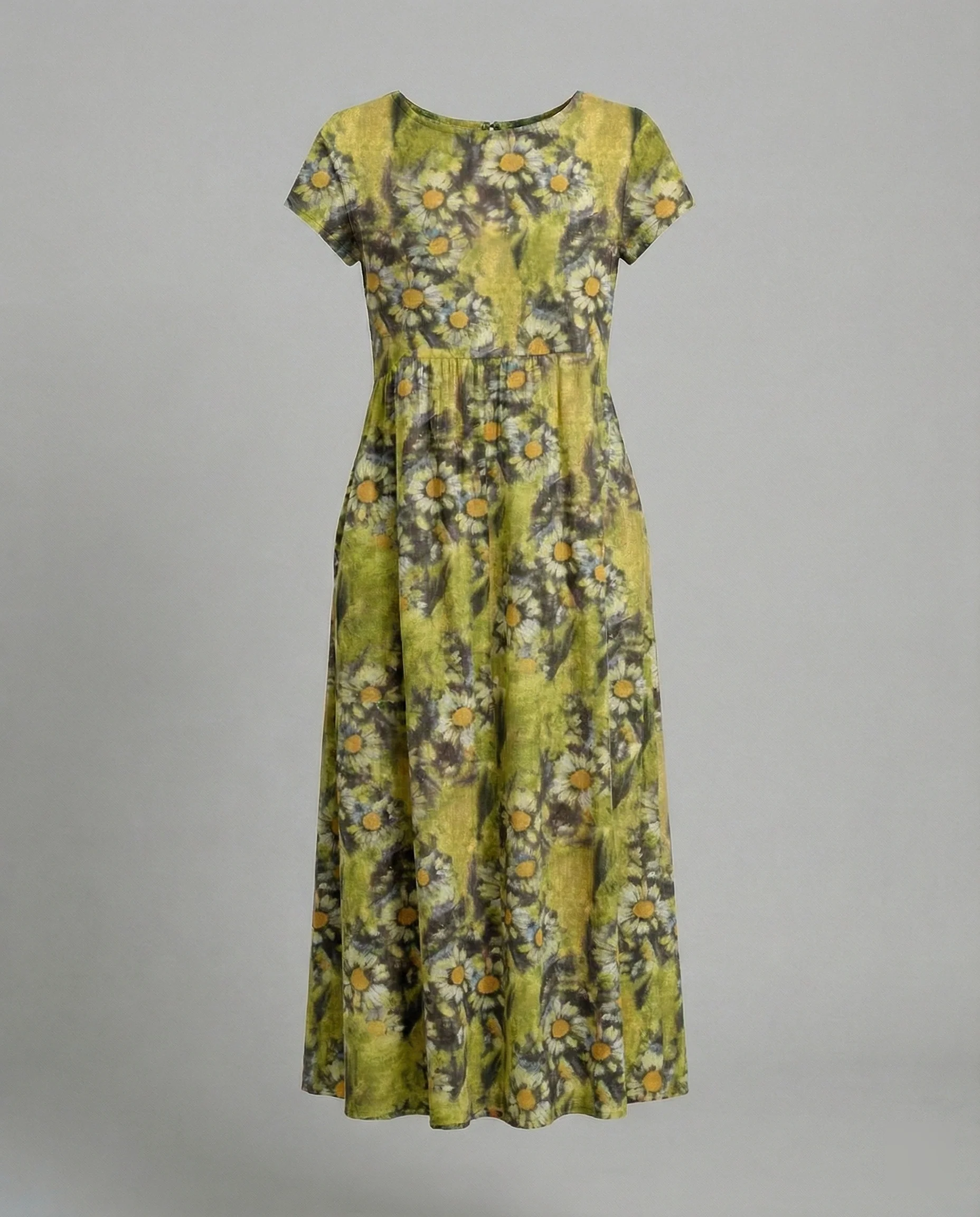 Damen Maxikleid Patchwork A-Linie - Image 7
